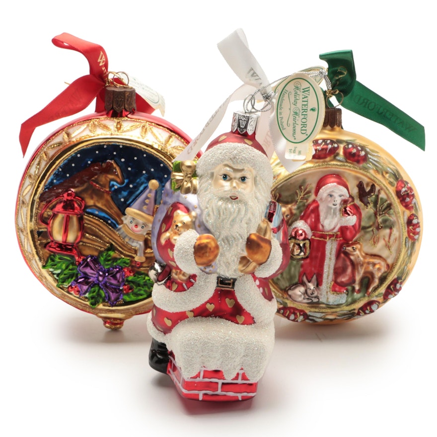 Waterford Holiday Heirlooms Glass Christmas Ornaments