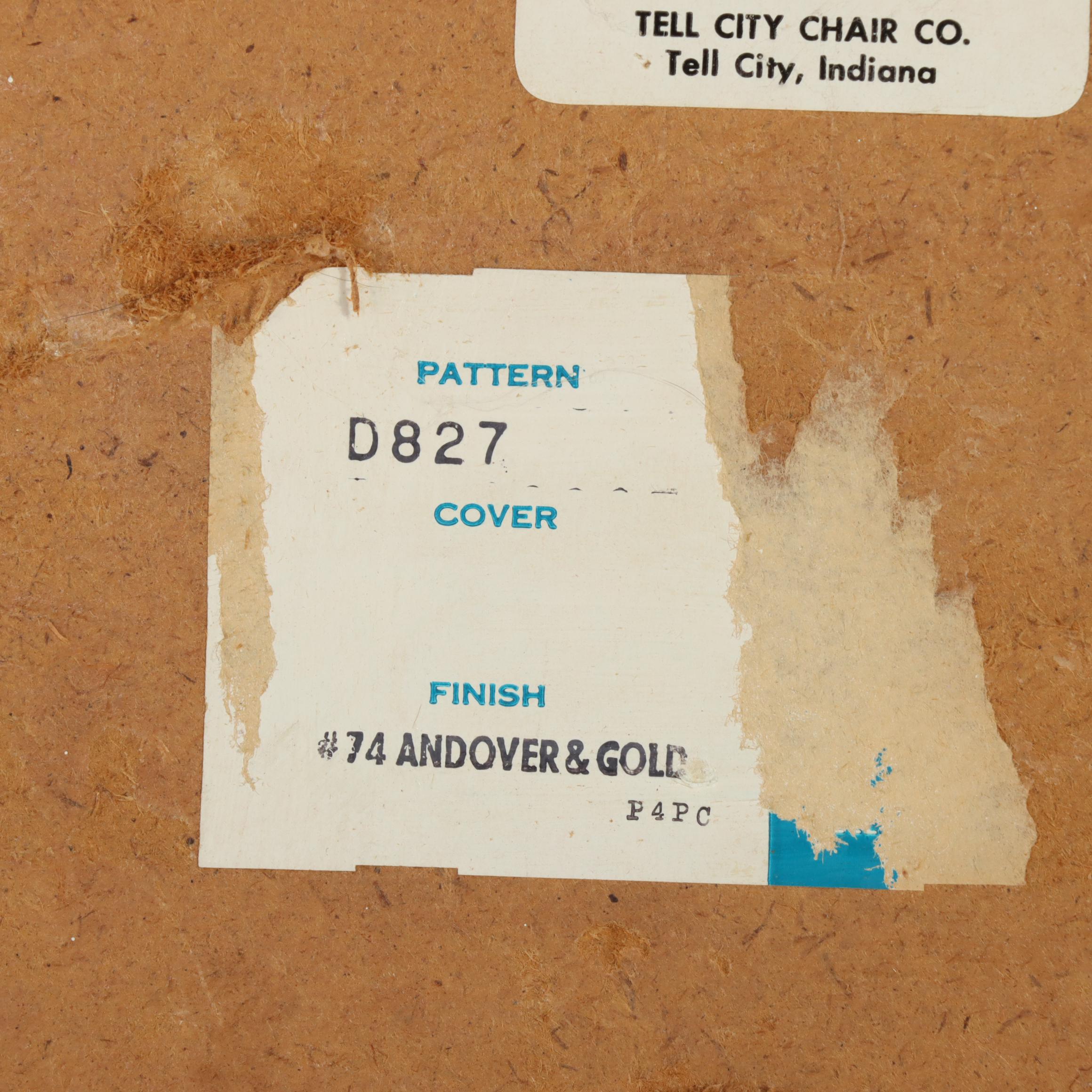 Tell City Chair Co. "Young Republic" Gilt-Stenciled Maple Console and Mirror