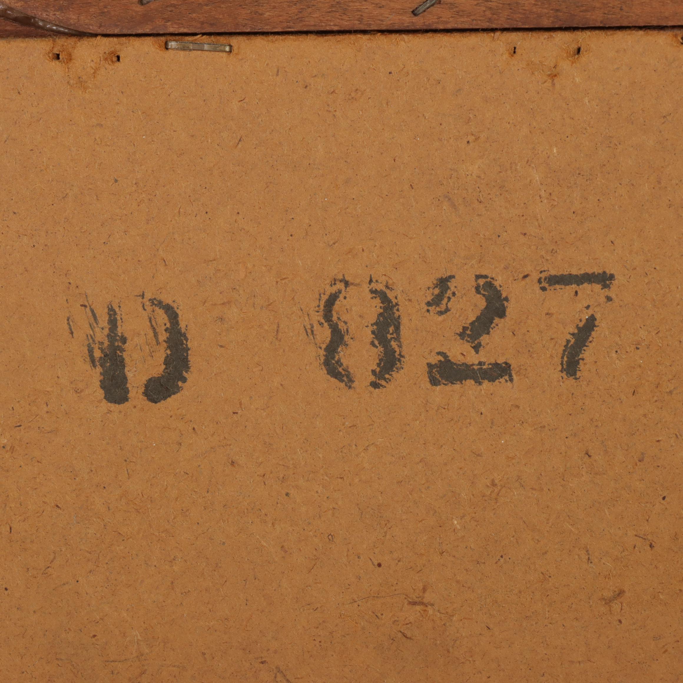 Tell City Chair Co. "Young Republic" Gilt-Stenciled Maple Console and Mirror