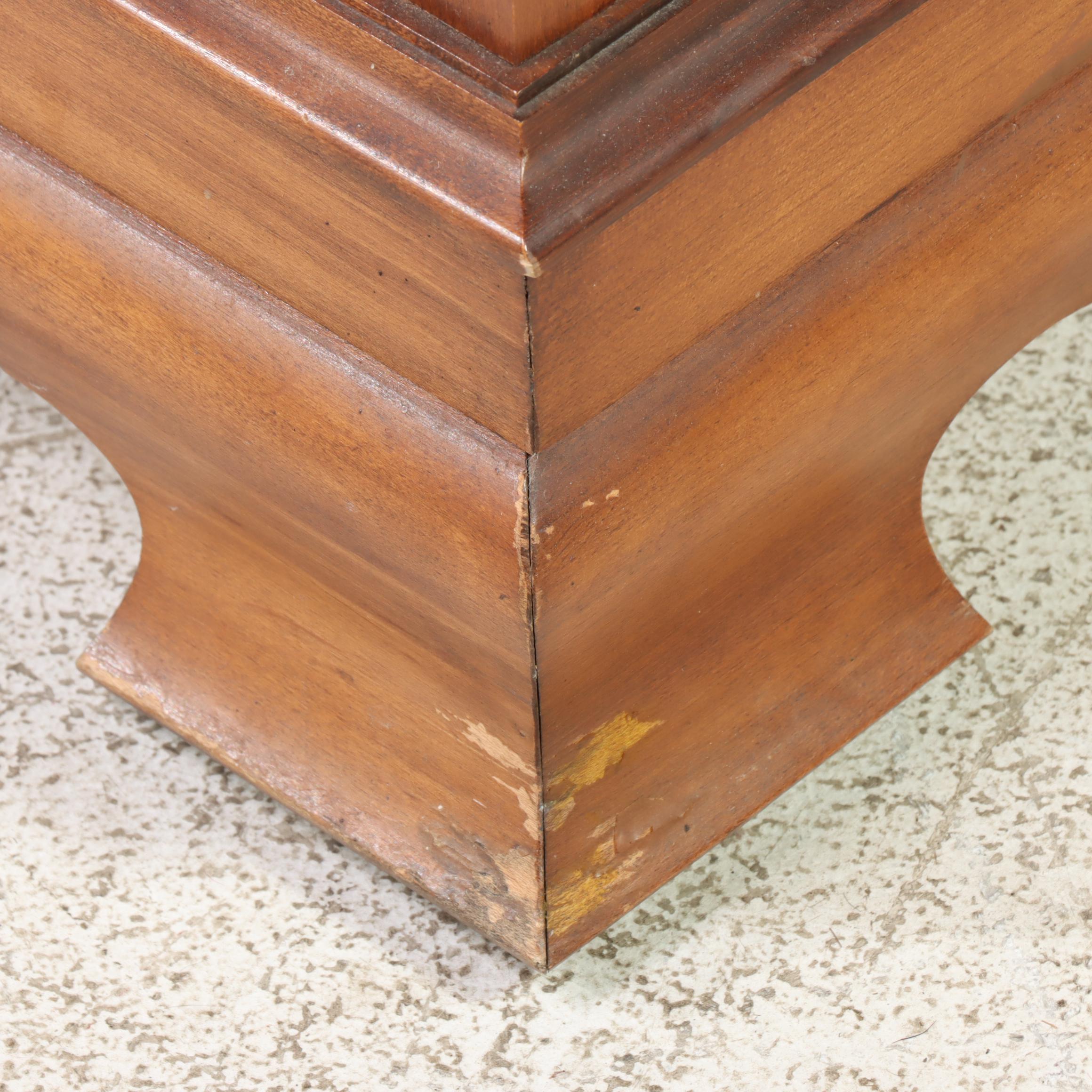 Tell City Chair Co. "Young Republic" Gilt-Stenciled Maple Console and Mirror