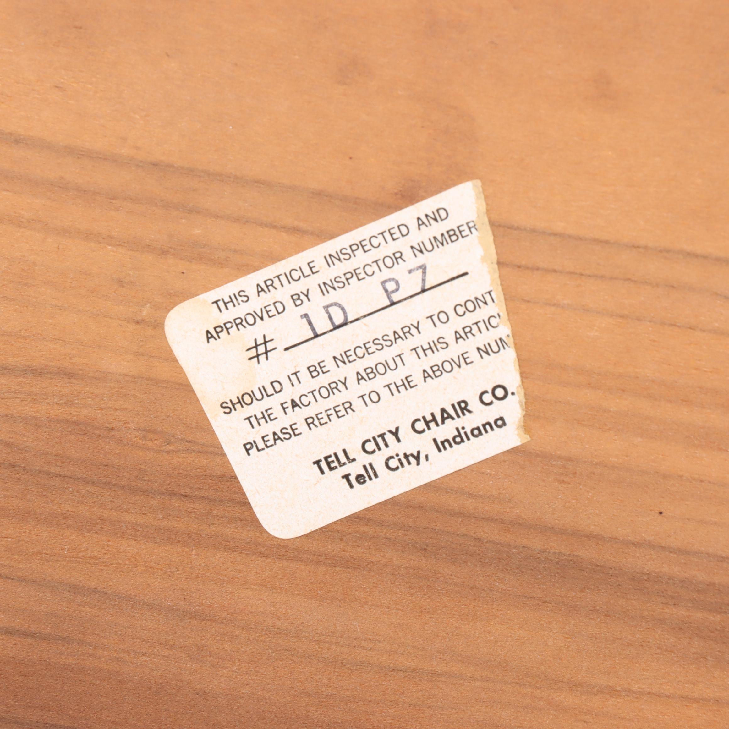 Tell City Chair Co. "Young Republic" Gilt-Stenciled Maple Console and Mirror