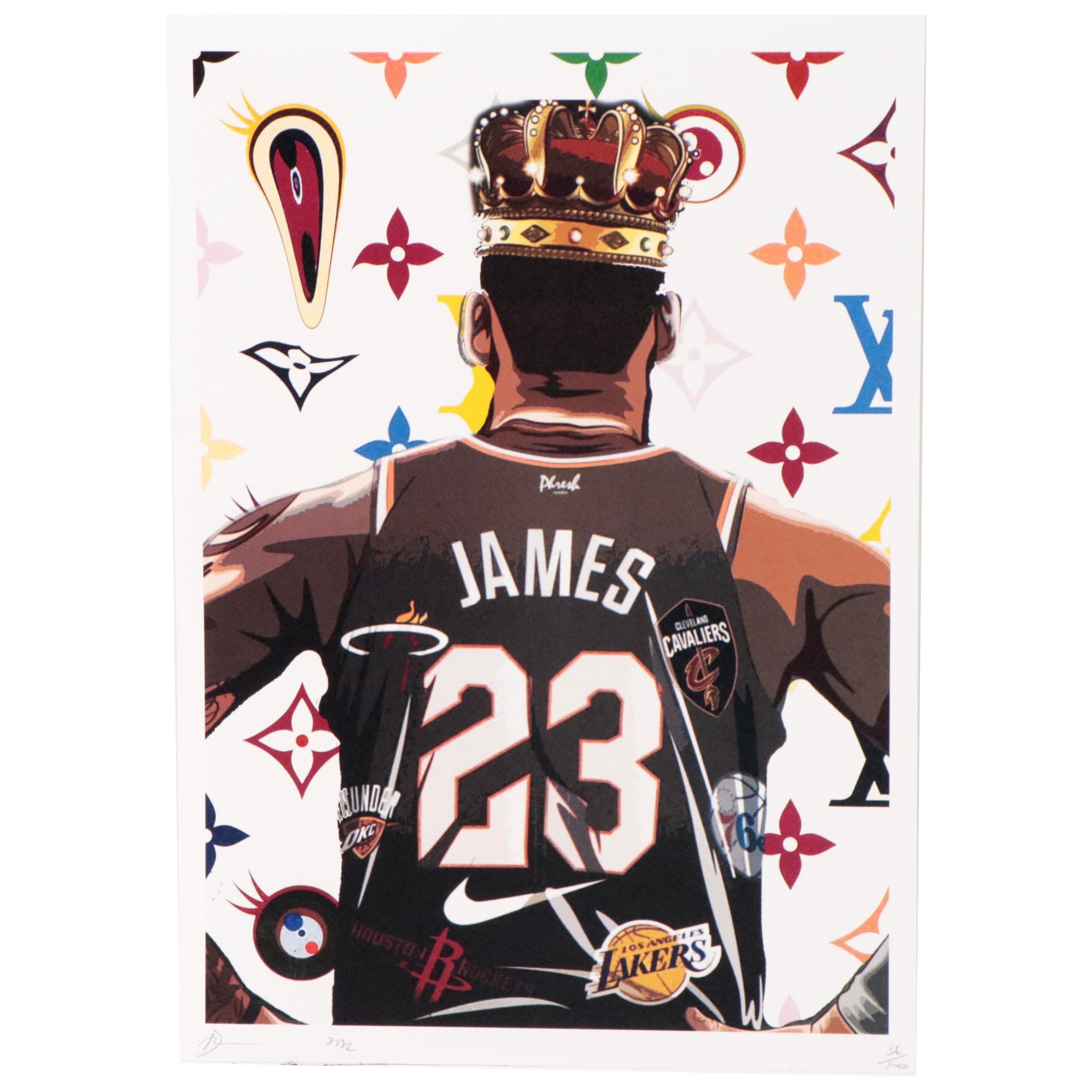 Death NYC Pop Art Graphic Print of LeBron James, 2022