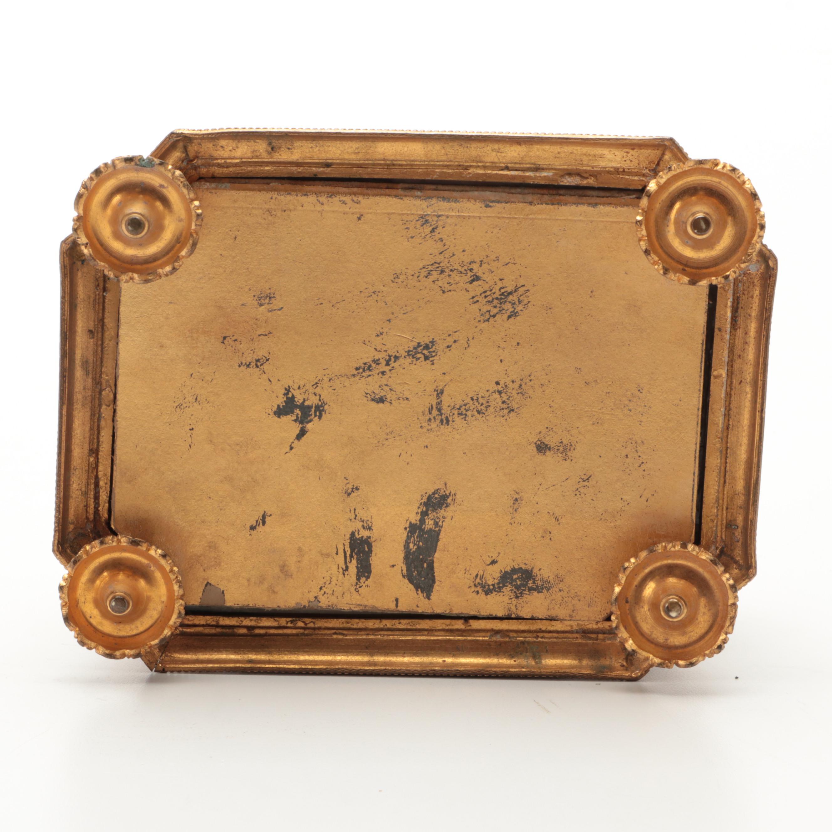 French Sèvres Style Fond Rose Porcelain Ormolu Mounted Jewel Casket, 19th C.