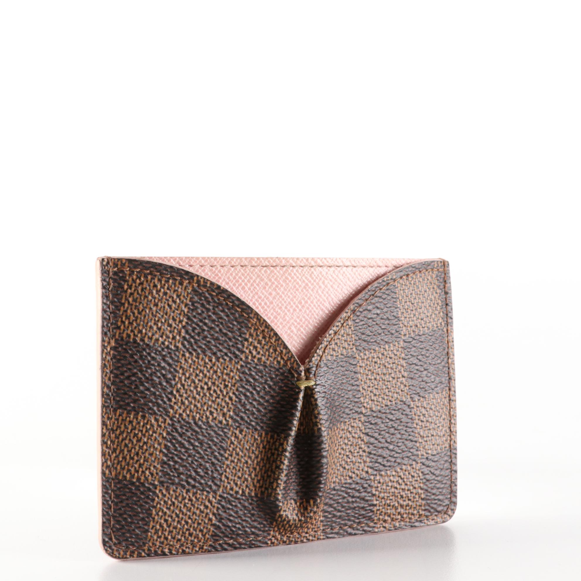 Louis Vuitton Porte cartes Kaisa Card Case Holder in Damier Ebene Canvas