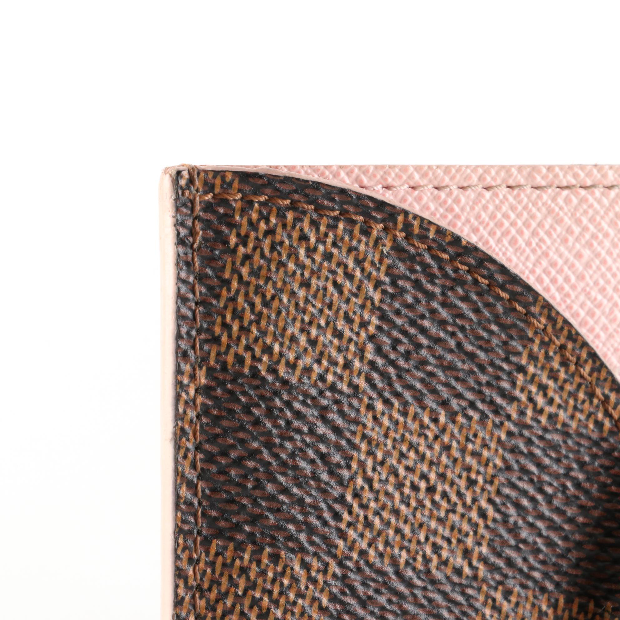 Louis Vuitton Porte cartes Kaisa Card Case Holder in Damier Ebene Canvas