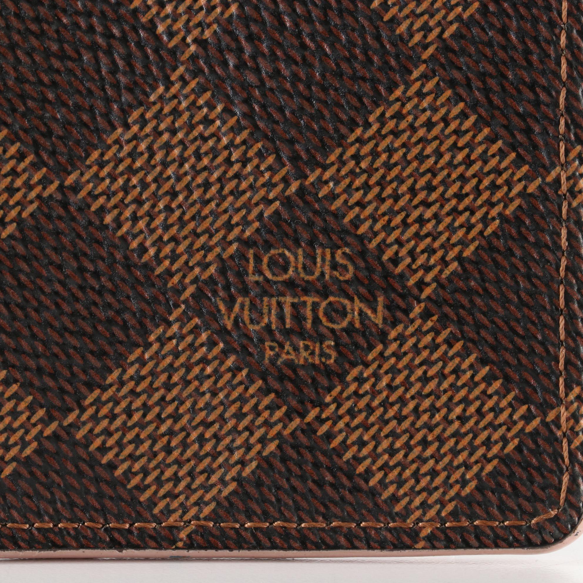 Louis Vuitton Porte cartes Kaisa Card Case Holder in Damier Ebene Canvas