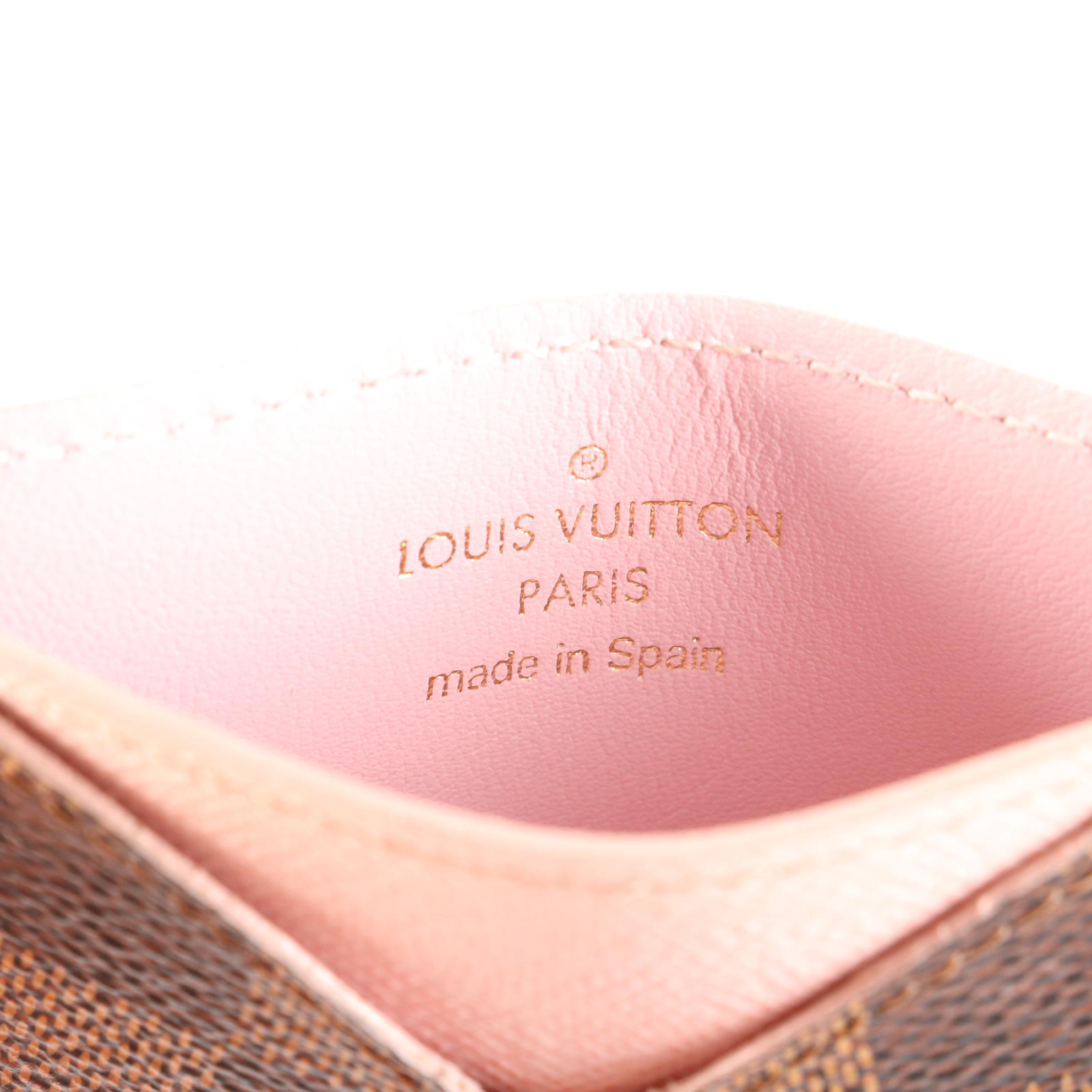 Louis Vuitton Porte cartes Kaisa Card Case Holder in Damier Ebene Canvas