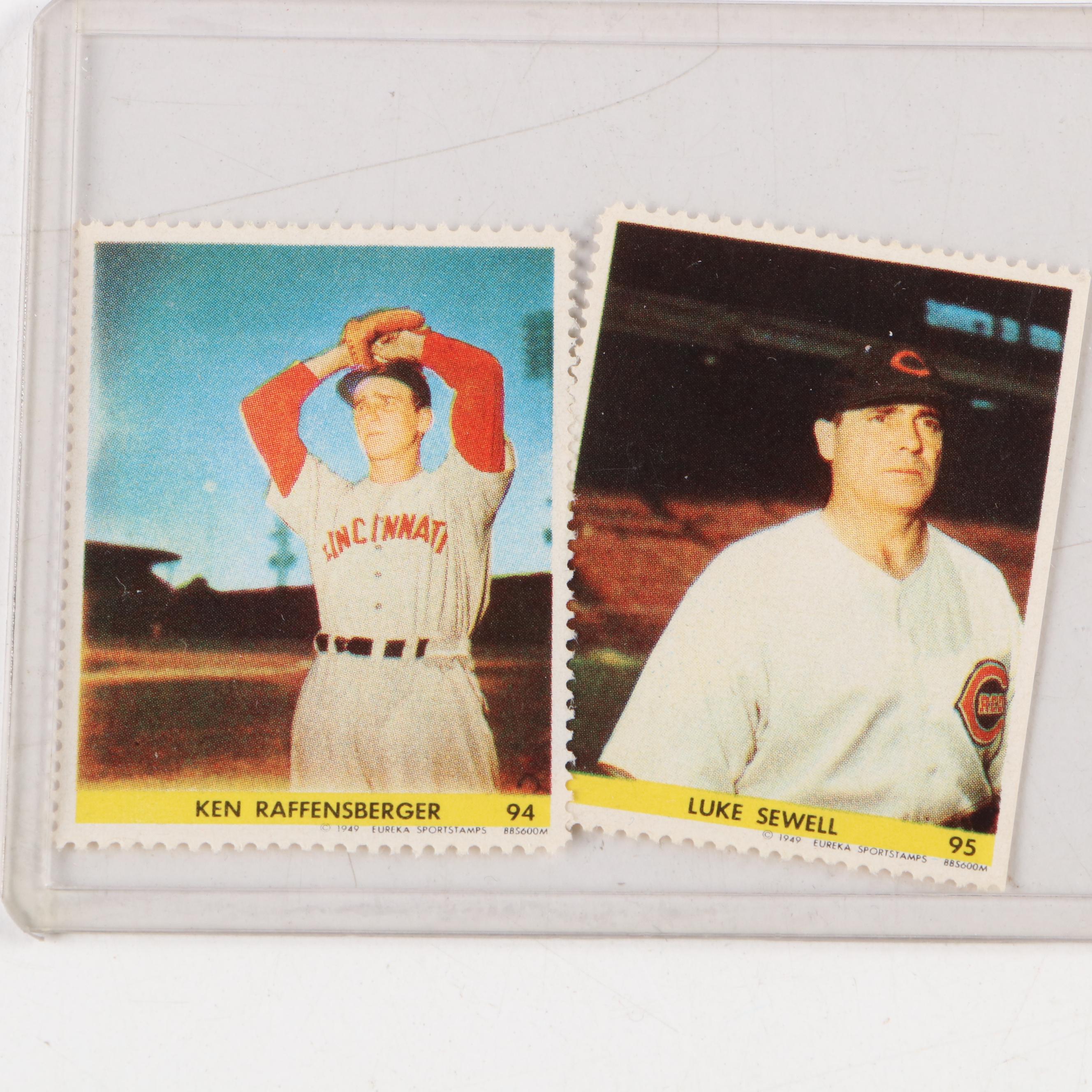 Topps and More Baseball Stamps with Juan Marichal, Gil Hodges, 1940s–1960s