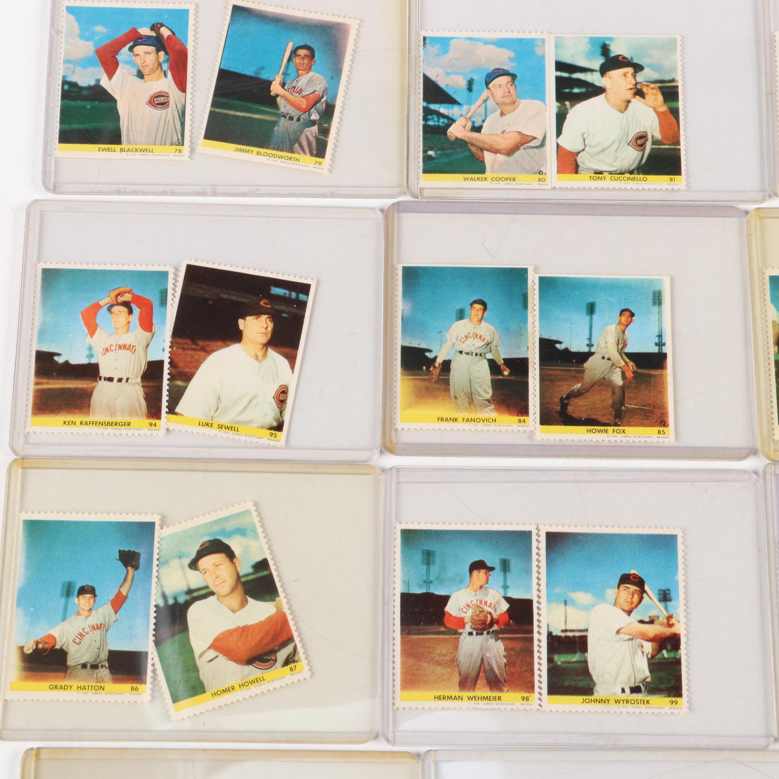 Topps and More Baseball Stamps with Juan Marichal, Gil Hodges, 1940s–1960s