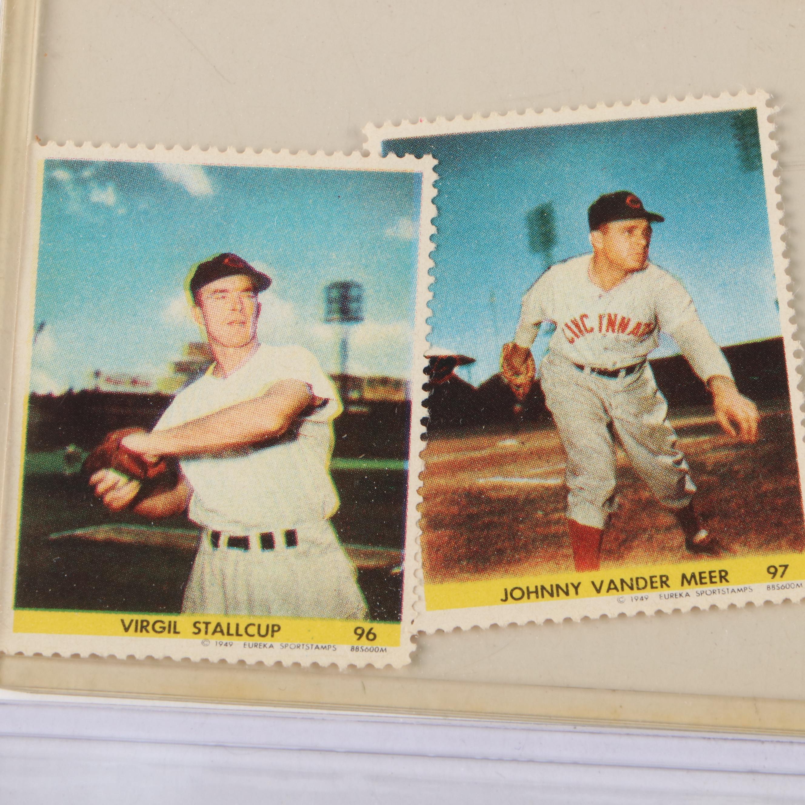 Topps and More Baseball Stamps with Juan Marichal, Gil Hodges, 1940s–1960s