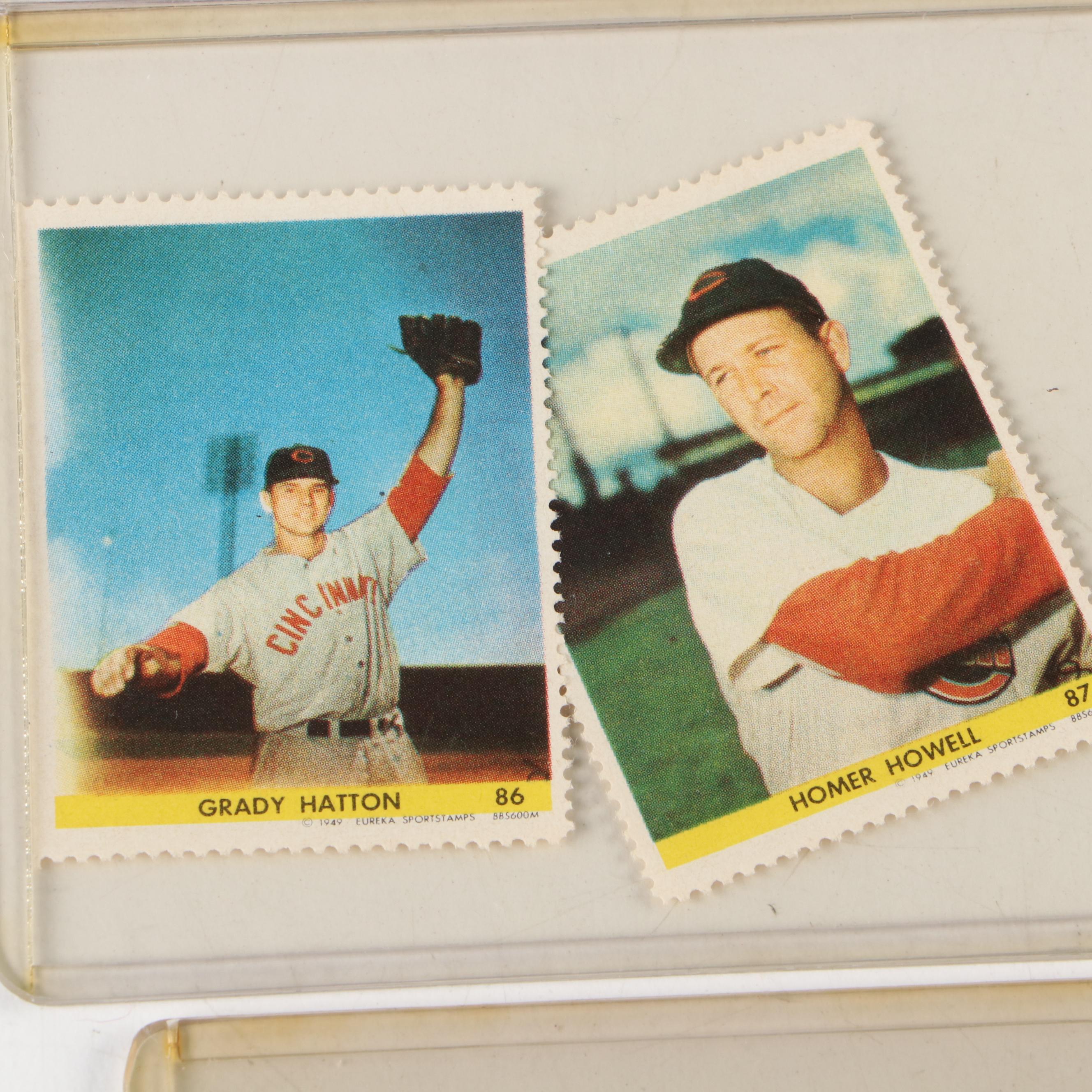 Topps and More Baseball Stamps with Juan Marichal, Gil Hodges, 1940s–1960s