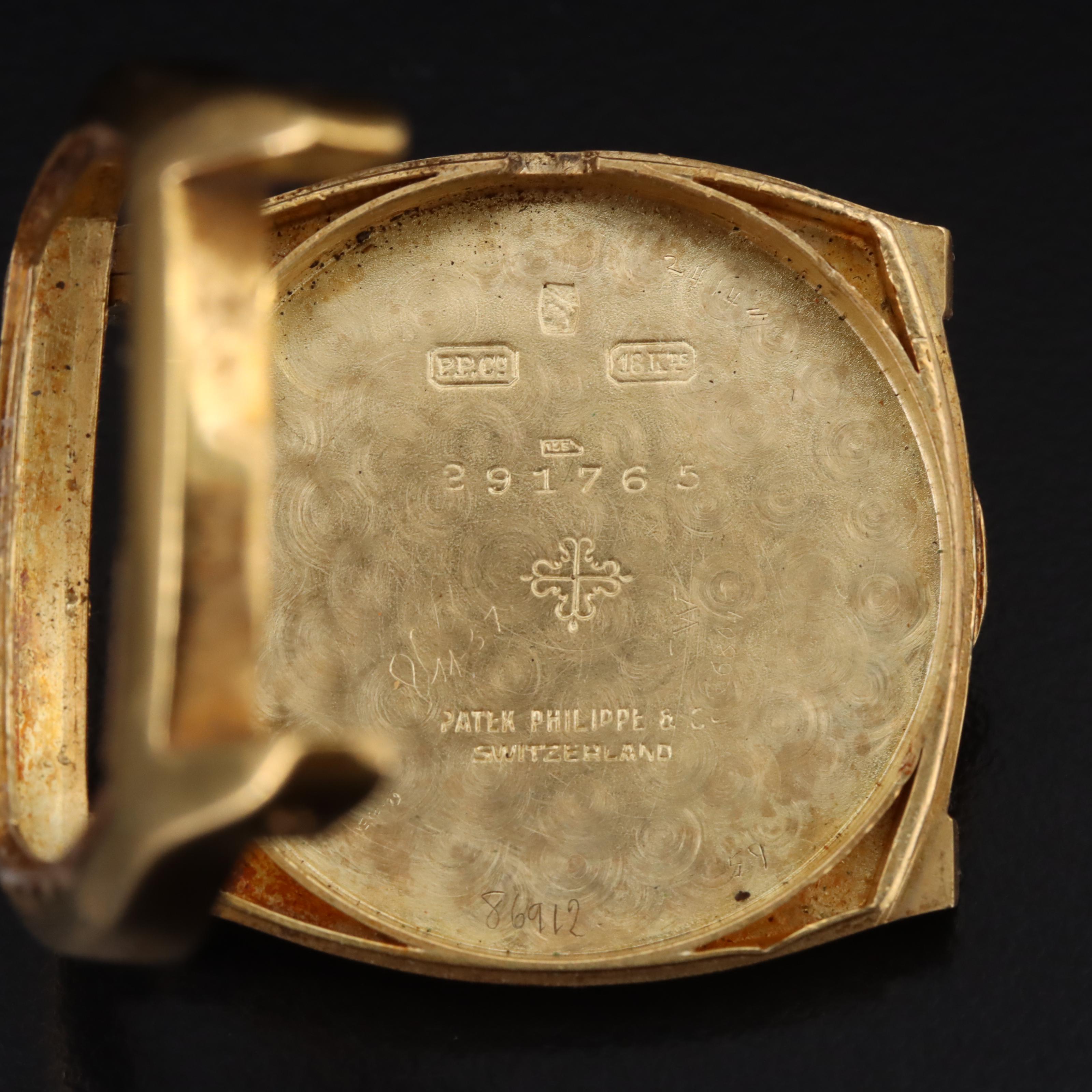 1920s 18K Patek Philippe Cushion Shape Watch