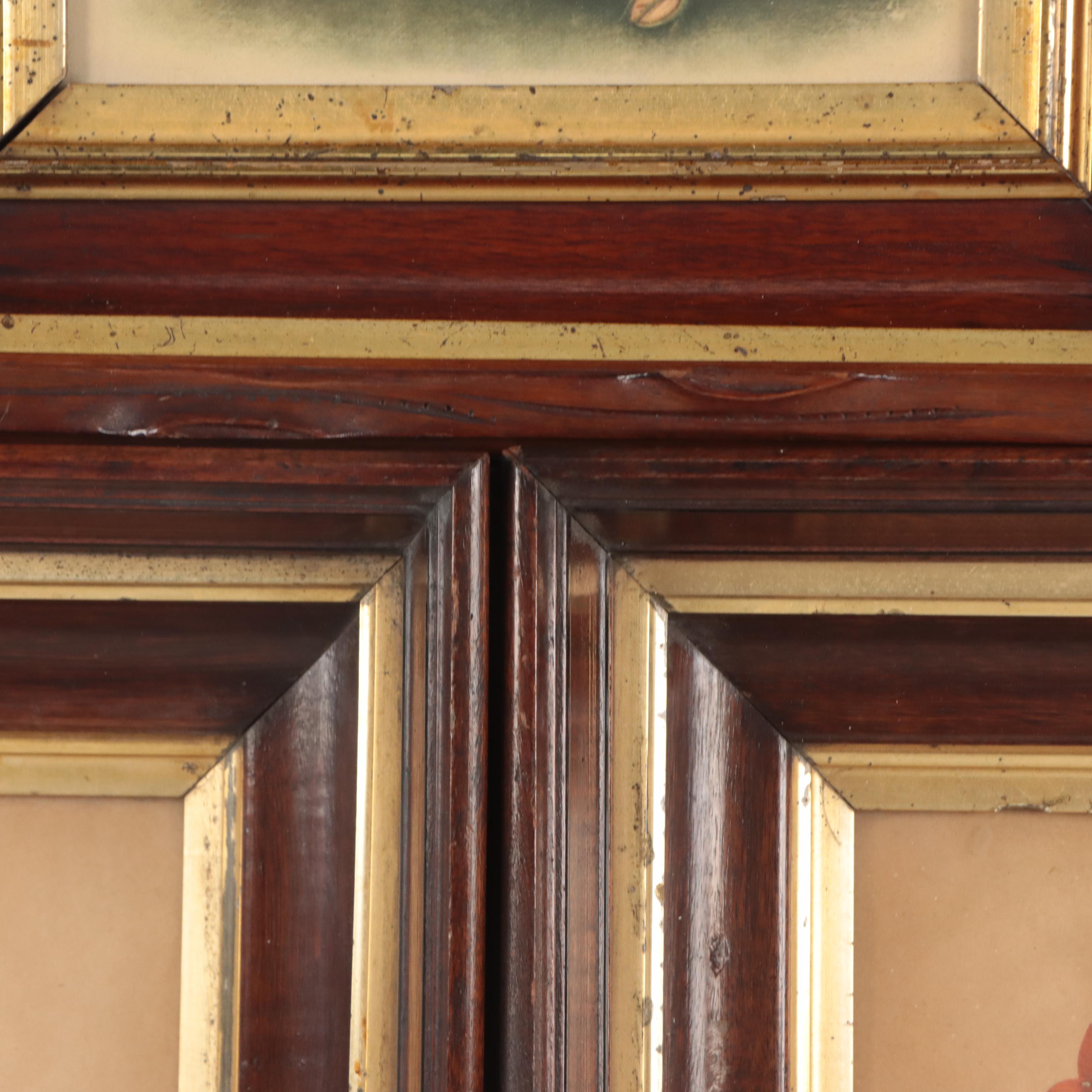 Color Halftones of Floral Bouquets, Early 20th Century