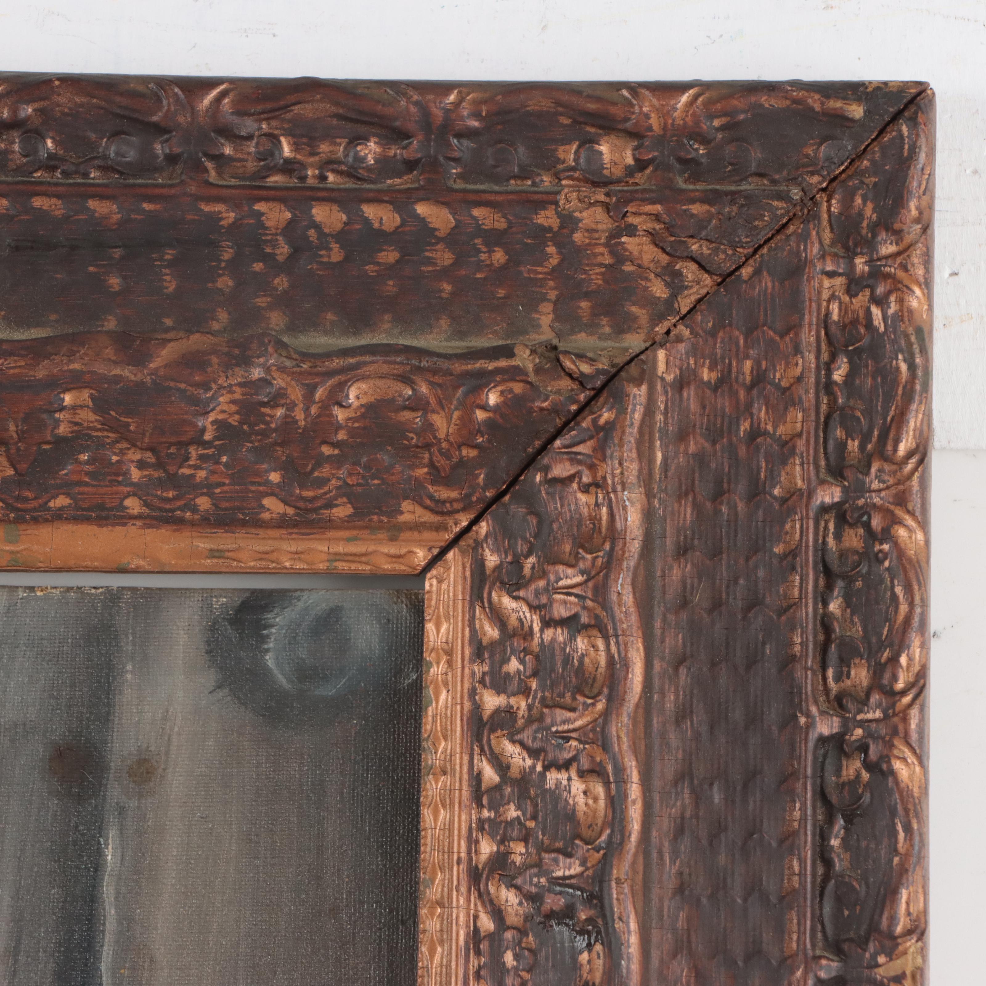 Dixie Carpenter Oil Painting of a Baby Portrait, 1970