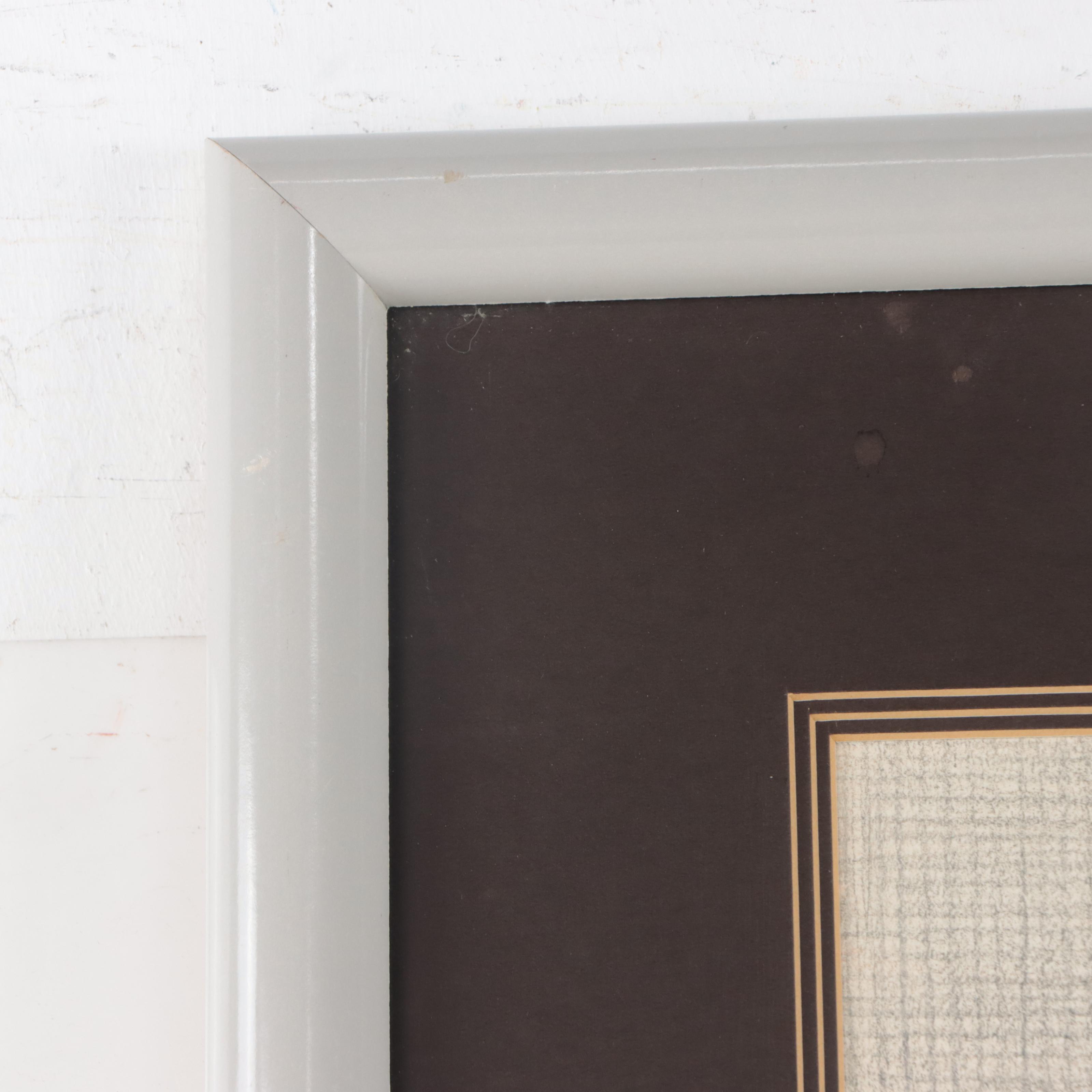 Nancy T. Schaefer Pastel Drawing "Big Puddy," Mid to Late 20th Century