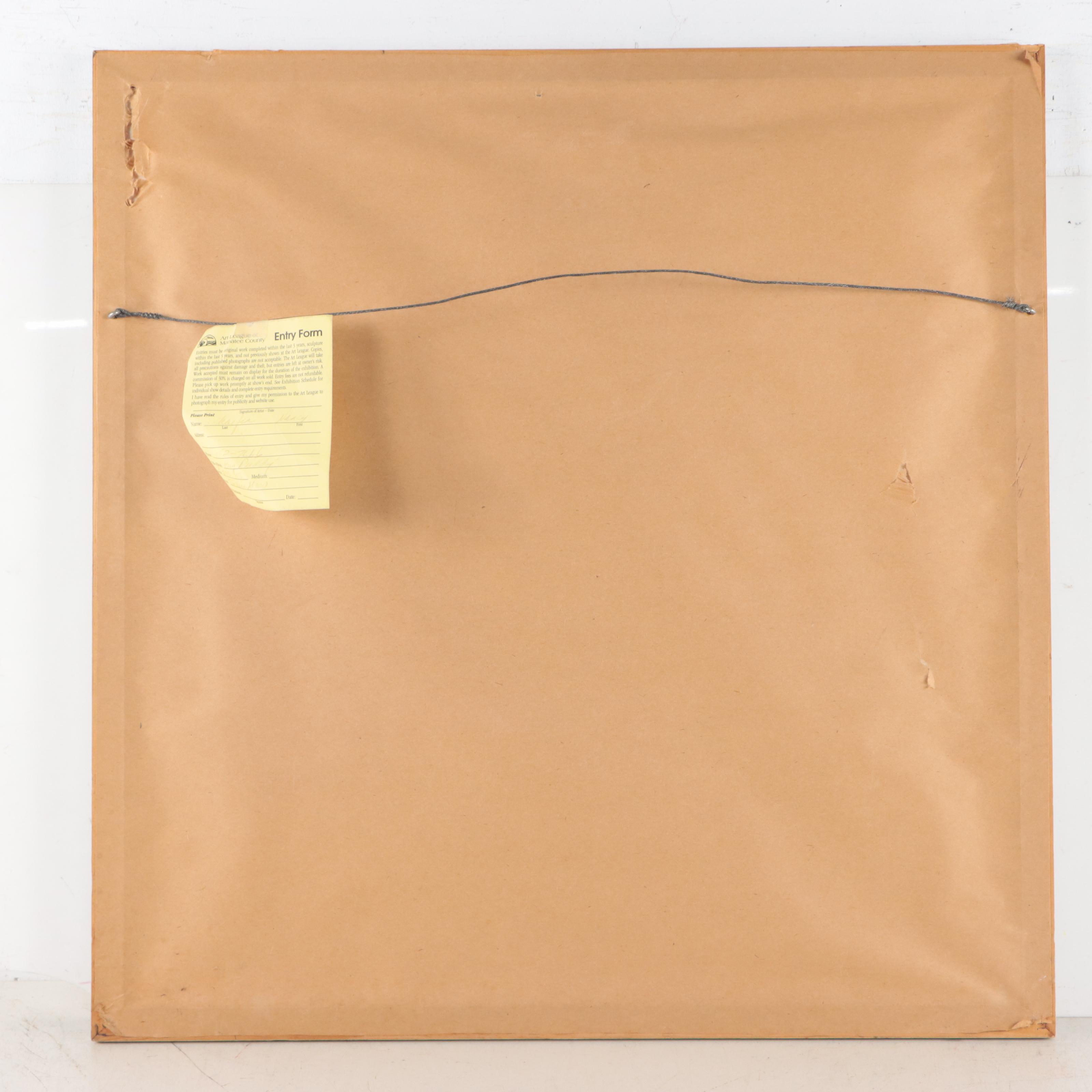 Nancy T. Schaefer Pastel Drawing "Big Puddy," Mid to Late 20th Century