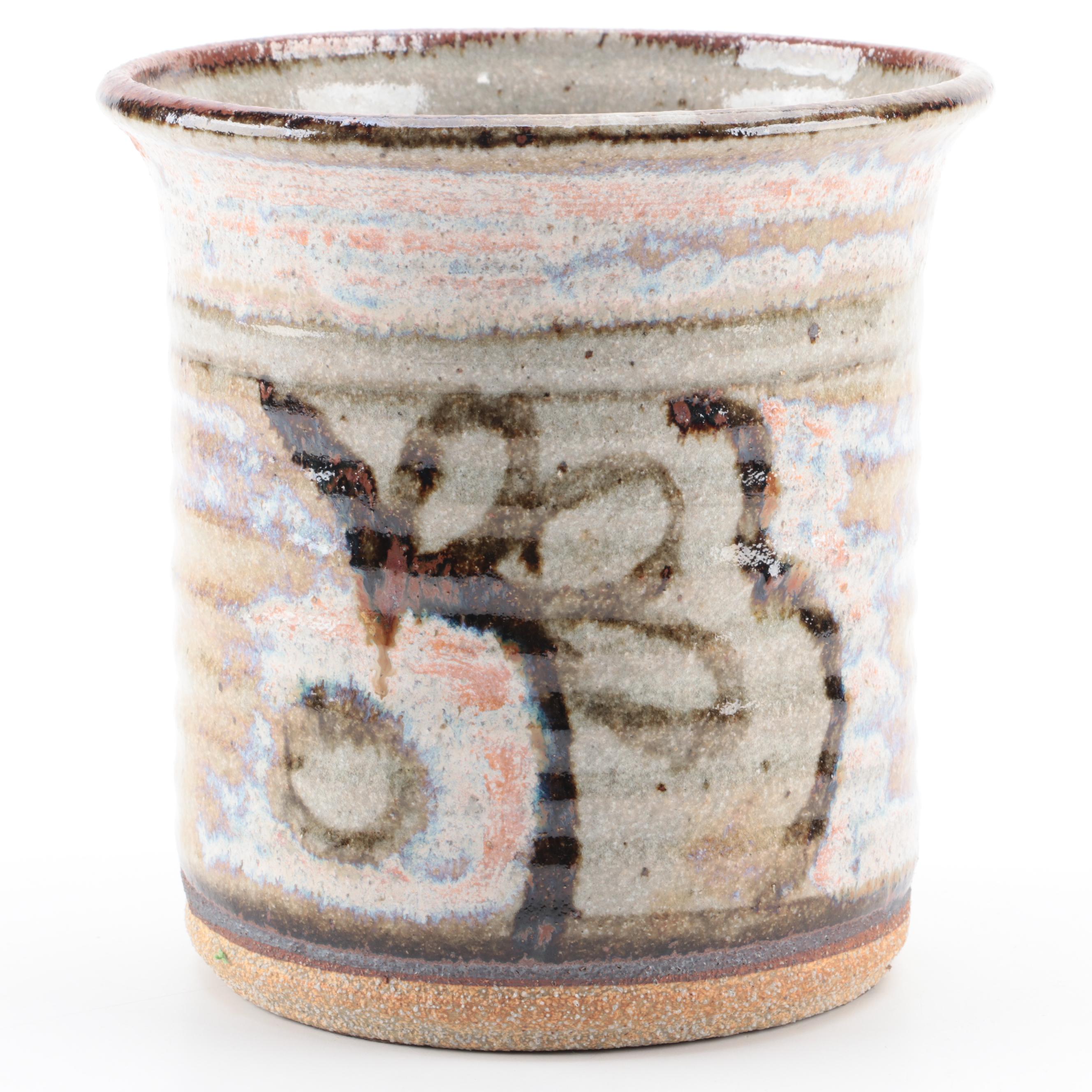 Two Studio Pottery Planters