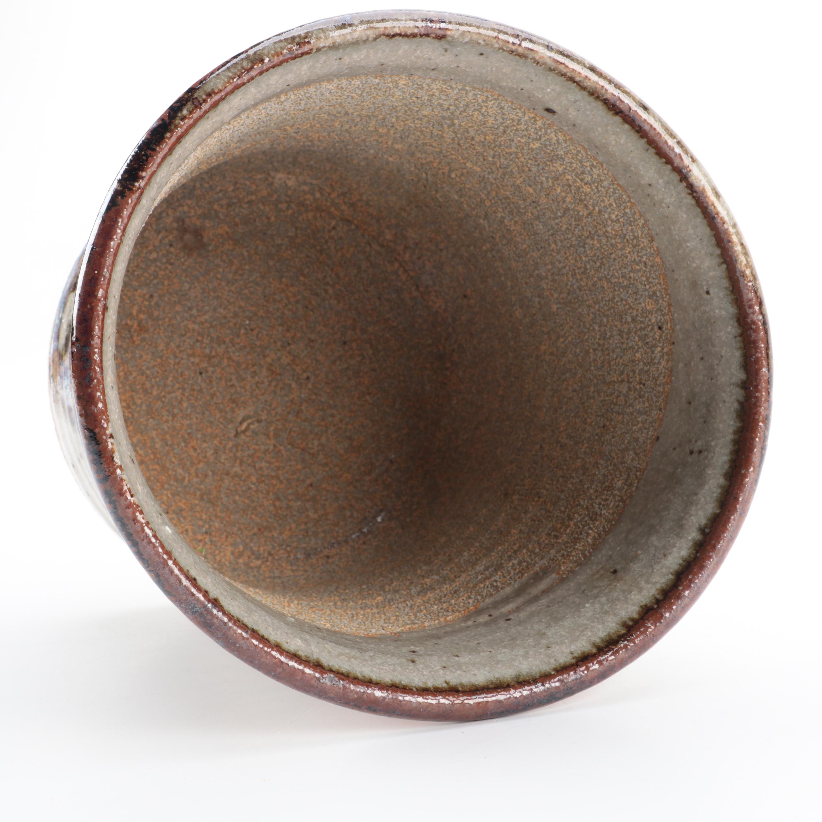 Two Studio Pottery Planters