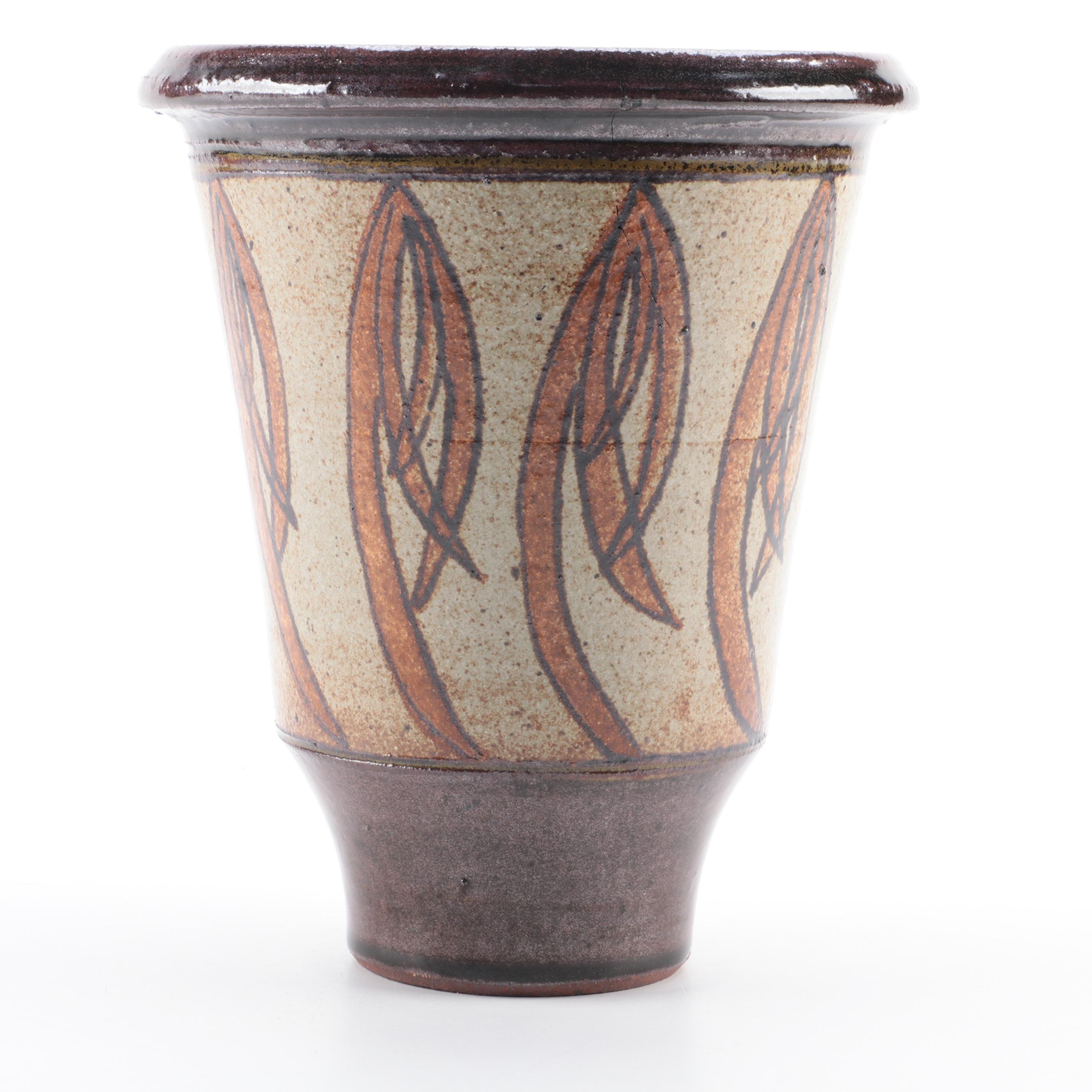 Two Studio Pottery Planters