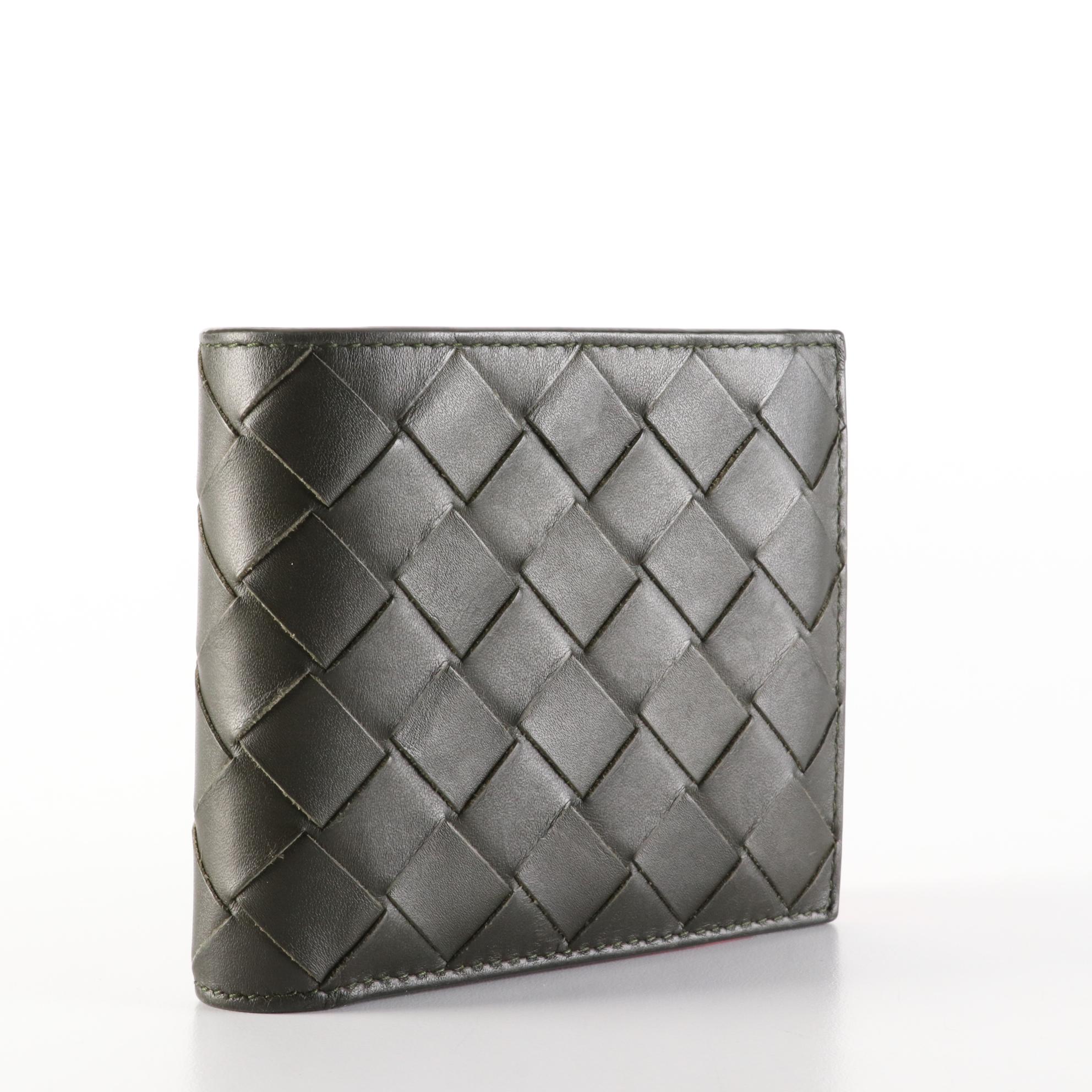 Bottega Veneta Intrecciato Leather Bifold Wallet with Box