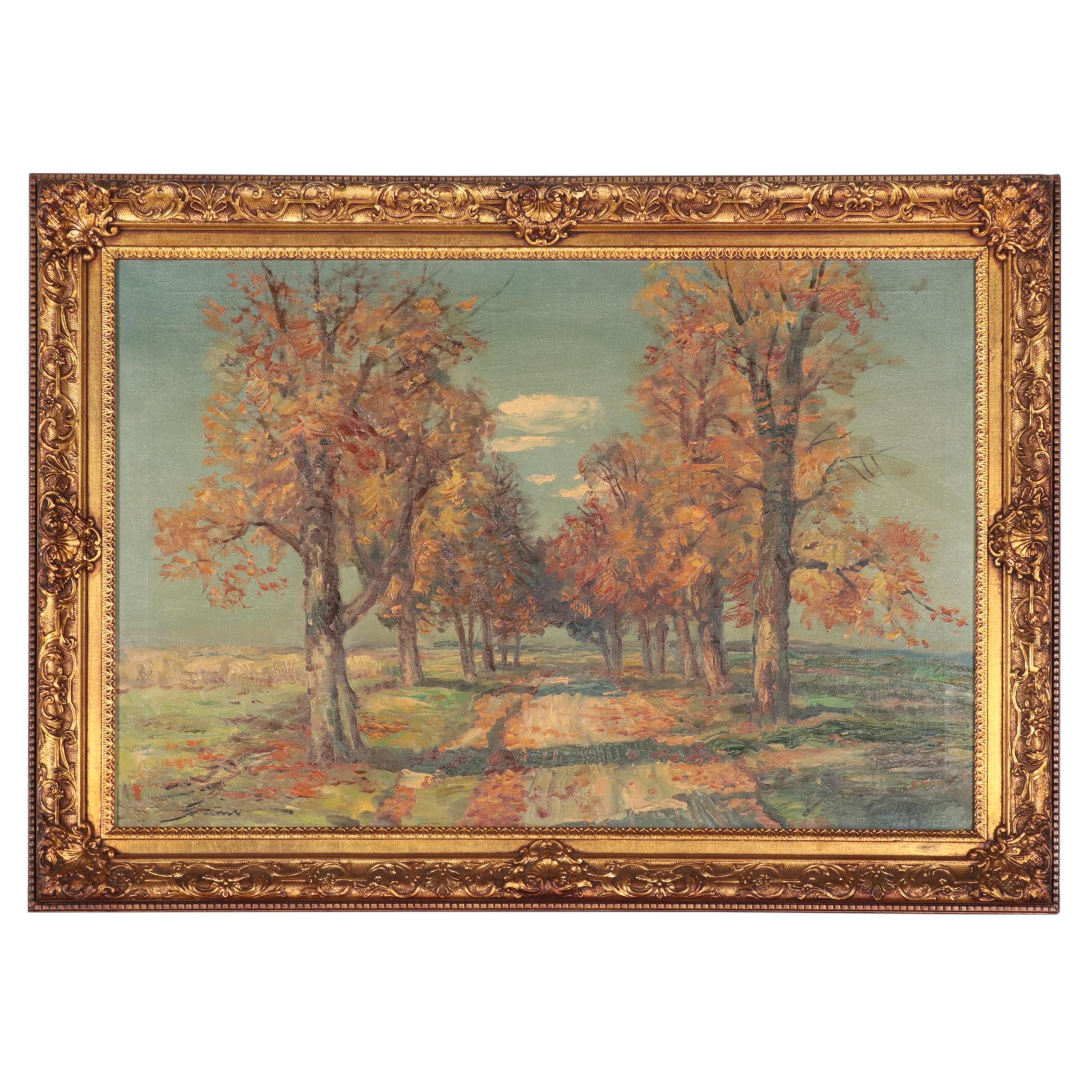 Autumn Landscape Oil Painting