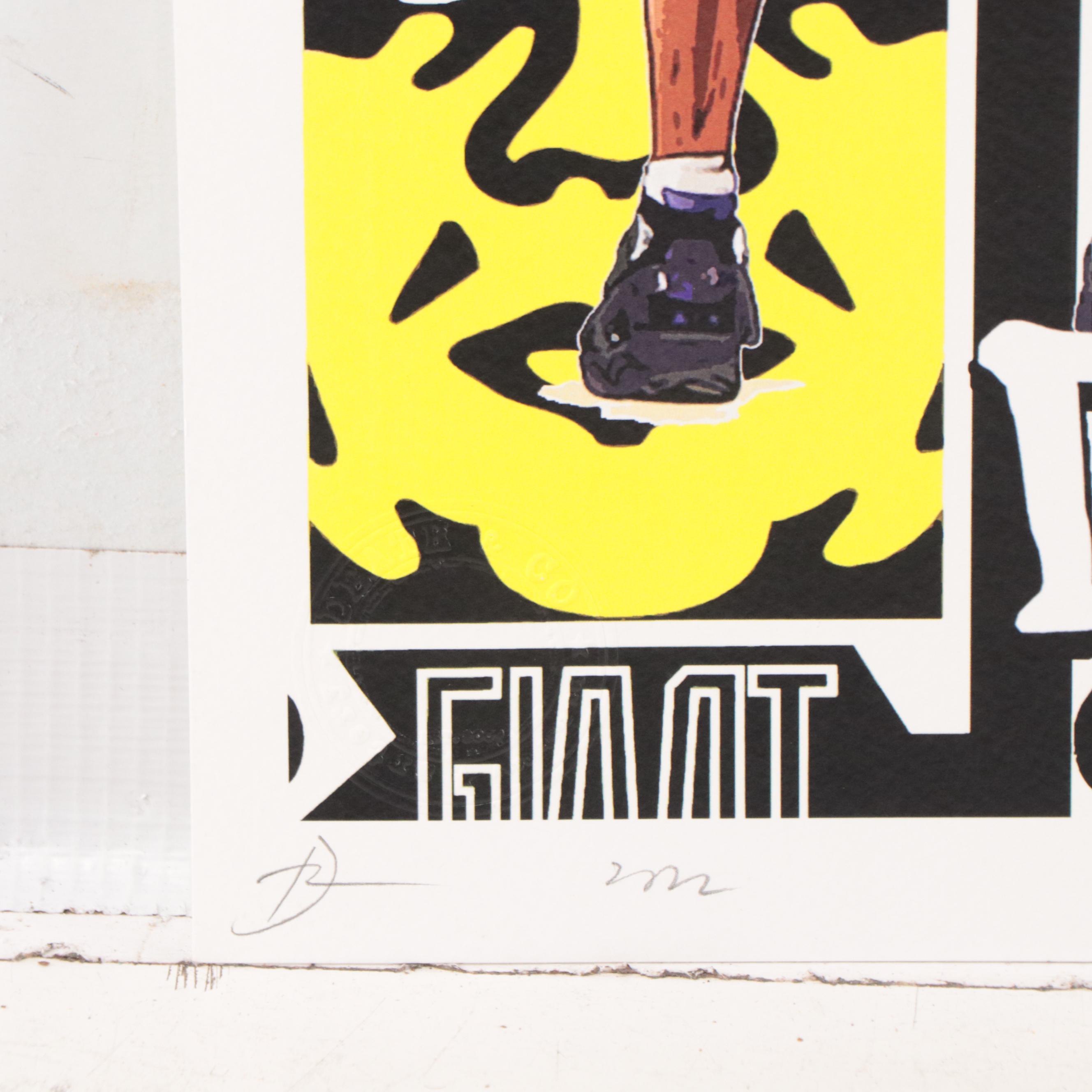 Death NYC Pop Art Graphic Print Obey x Basketball, 2022