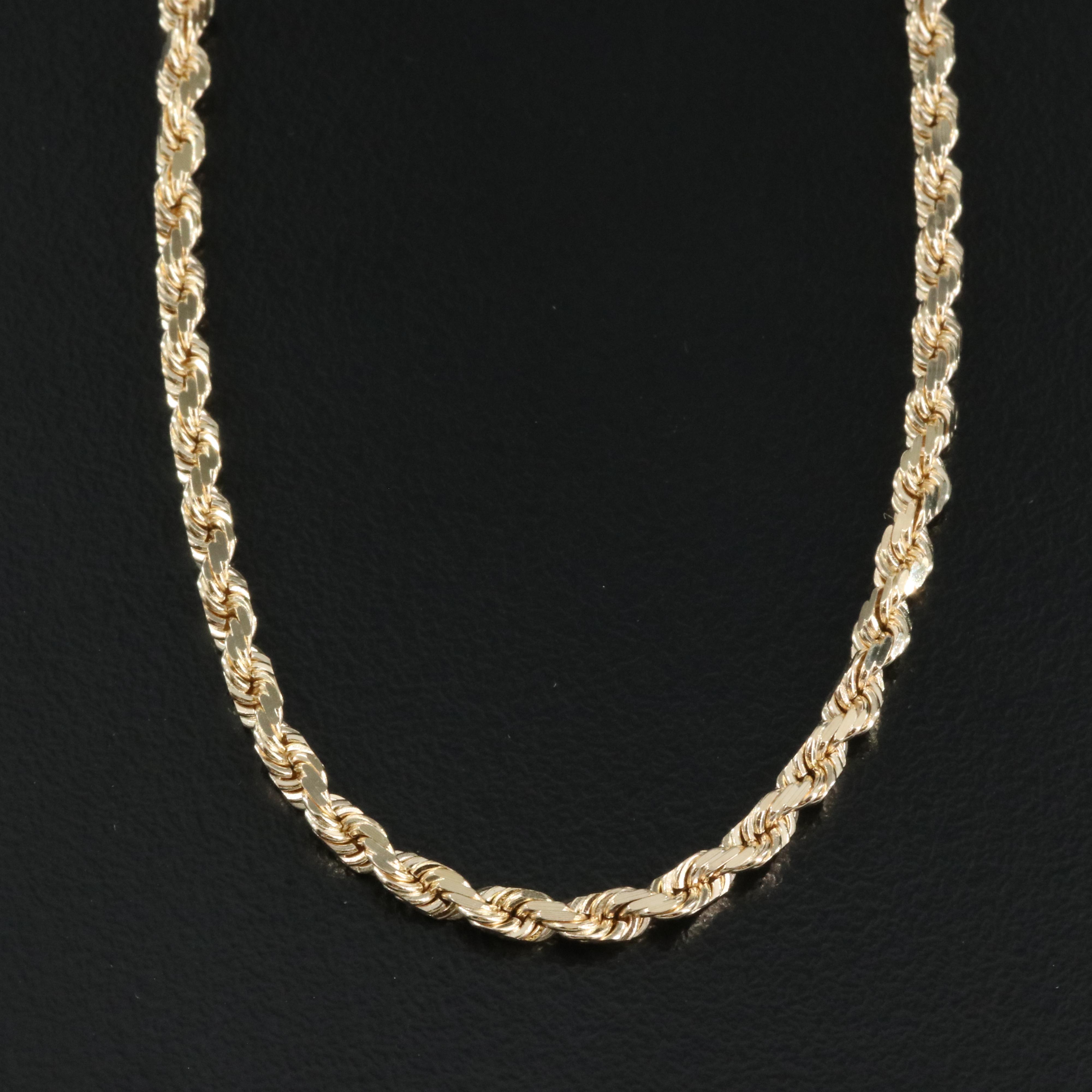 14K Braided Rope Chain