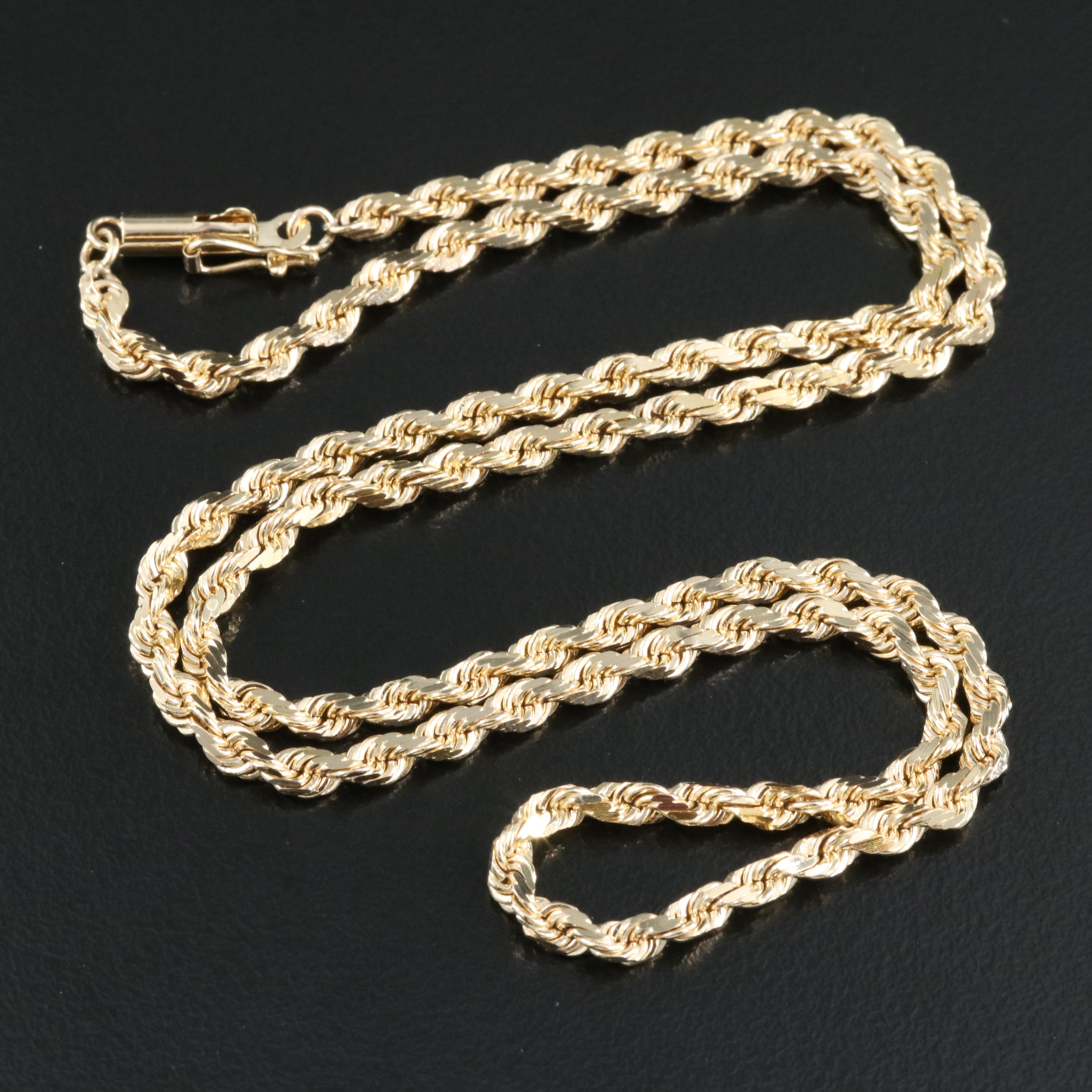 14K Braided Rope Chain