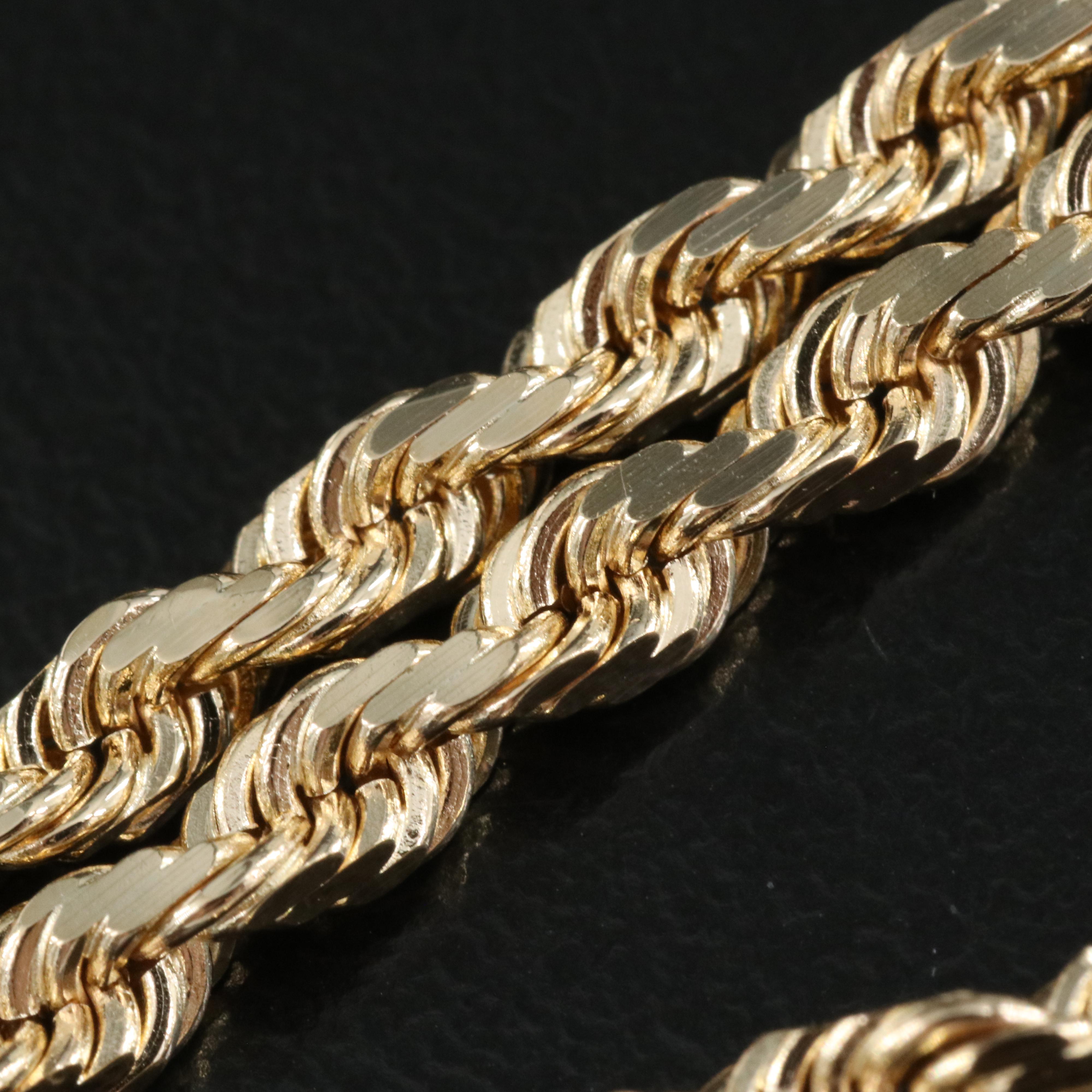 14K Braided Rope Chain