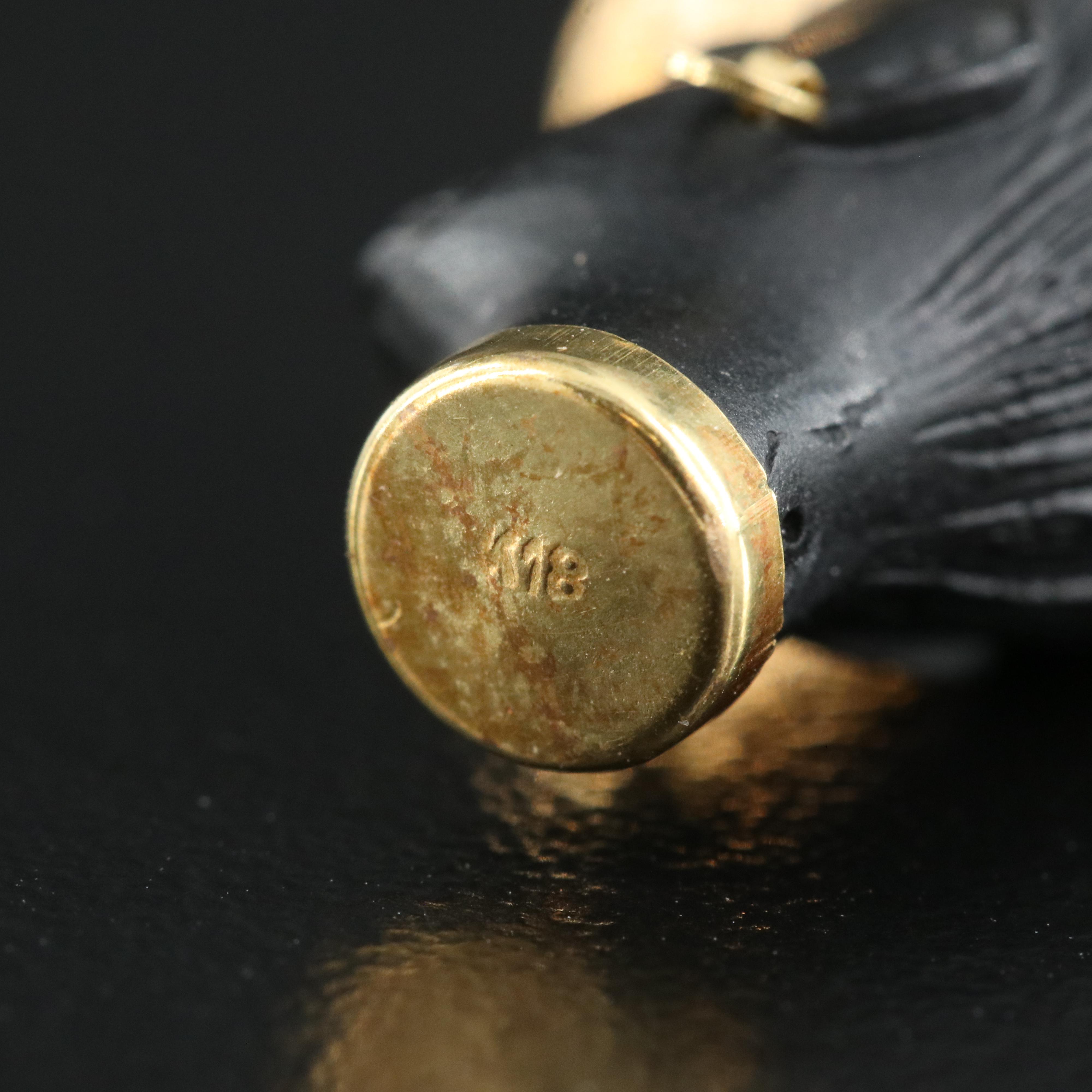 Blackamoor 18K Bust Pendant