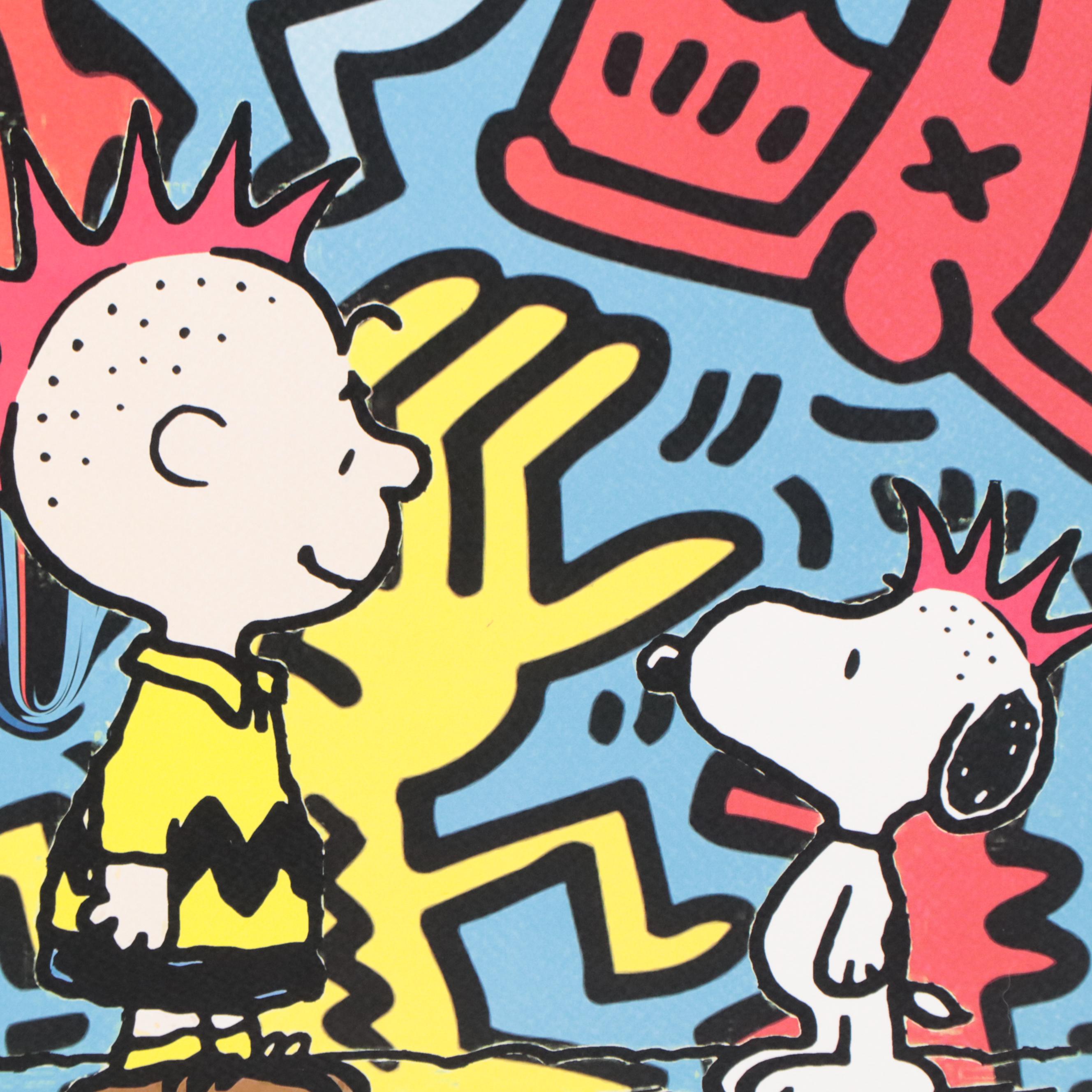 Death NYC Pop Art Graphic Print Peanuts x Keith Haring, 2020