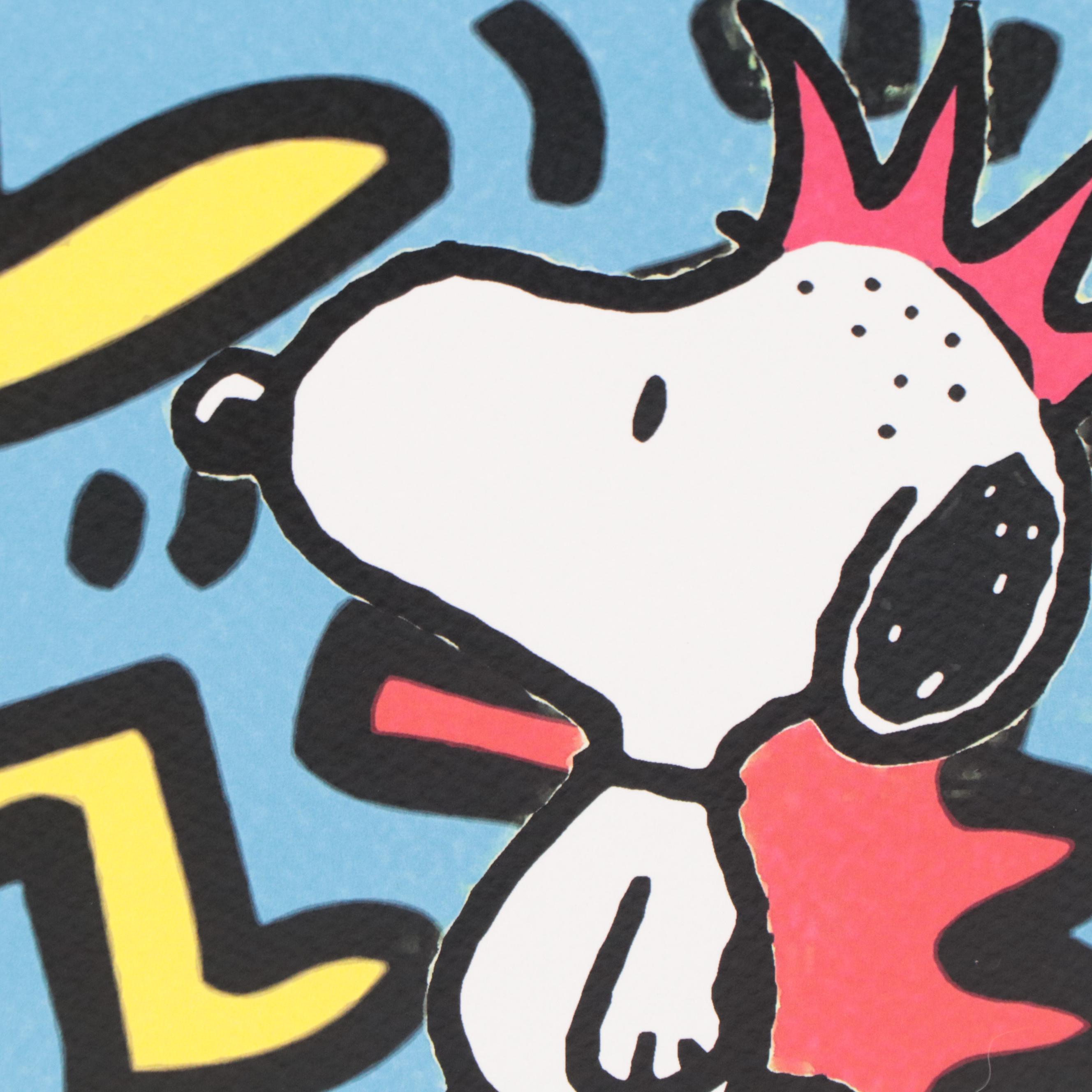 Death NYC Pop Art Graphic Print Peanuts x Keith Haring, 2020