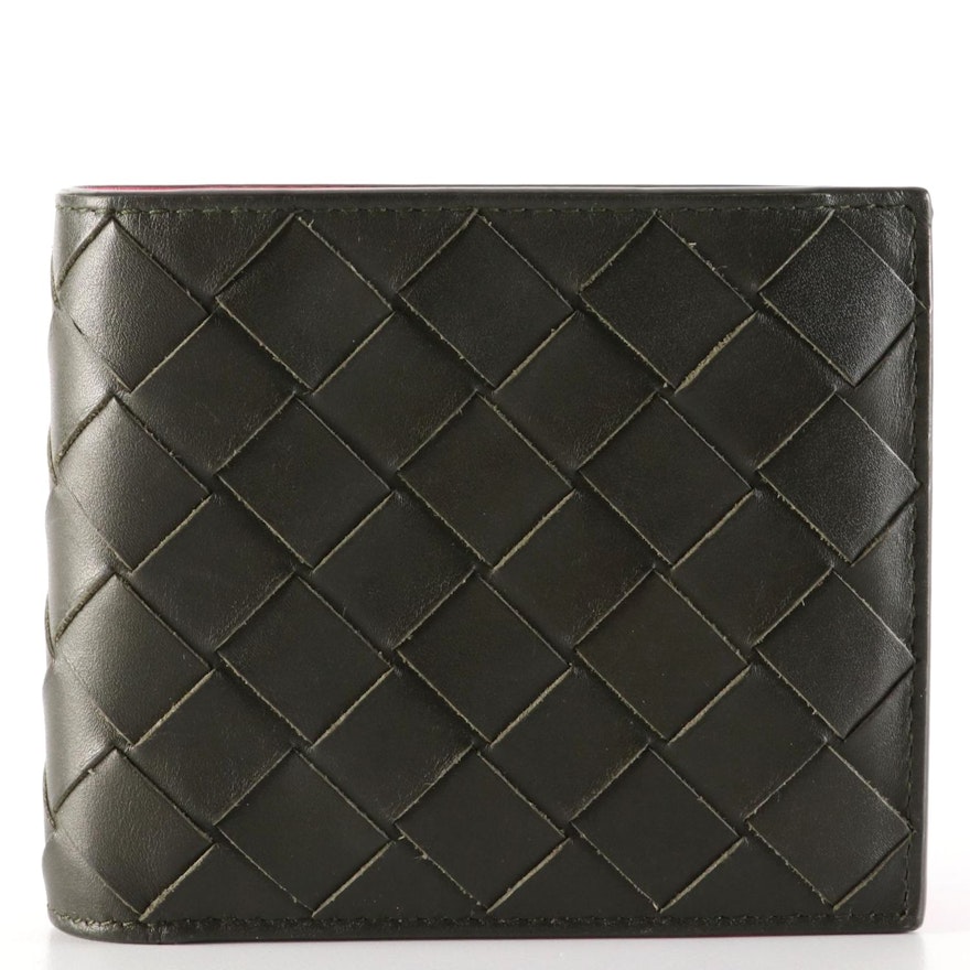 Bottega Veneta Intrecciato Leather Bifold Wallet with Box