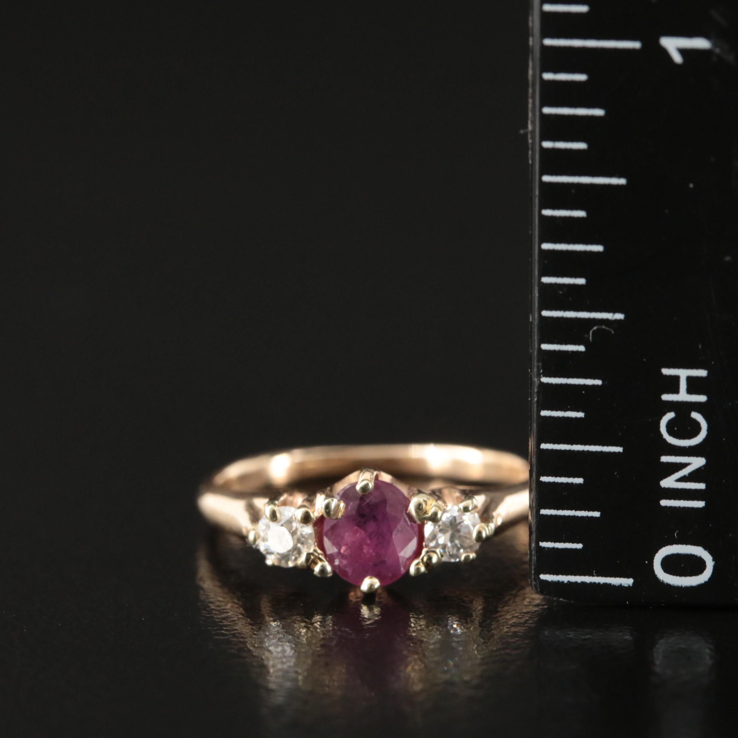 Allsopp-Steller Inc. 14K Ruby and Diamond Ring