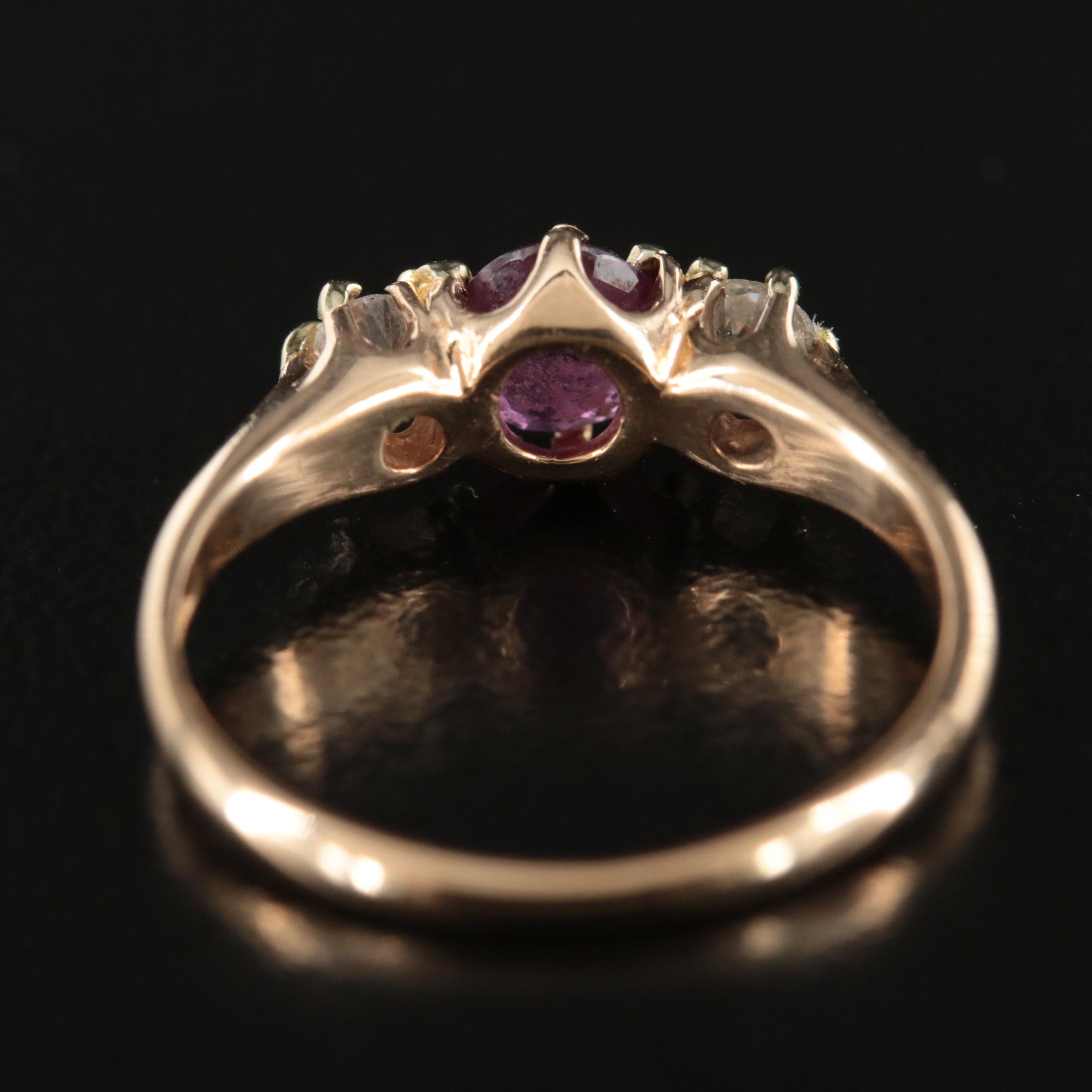 Allsopp-Steller Inc. 14K Ruby and Diamond Ring