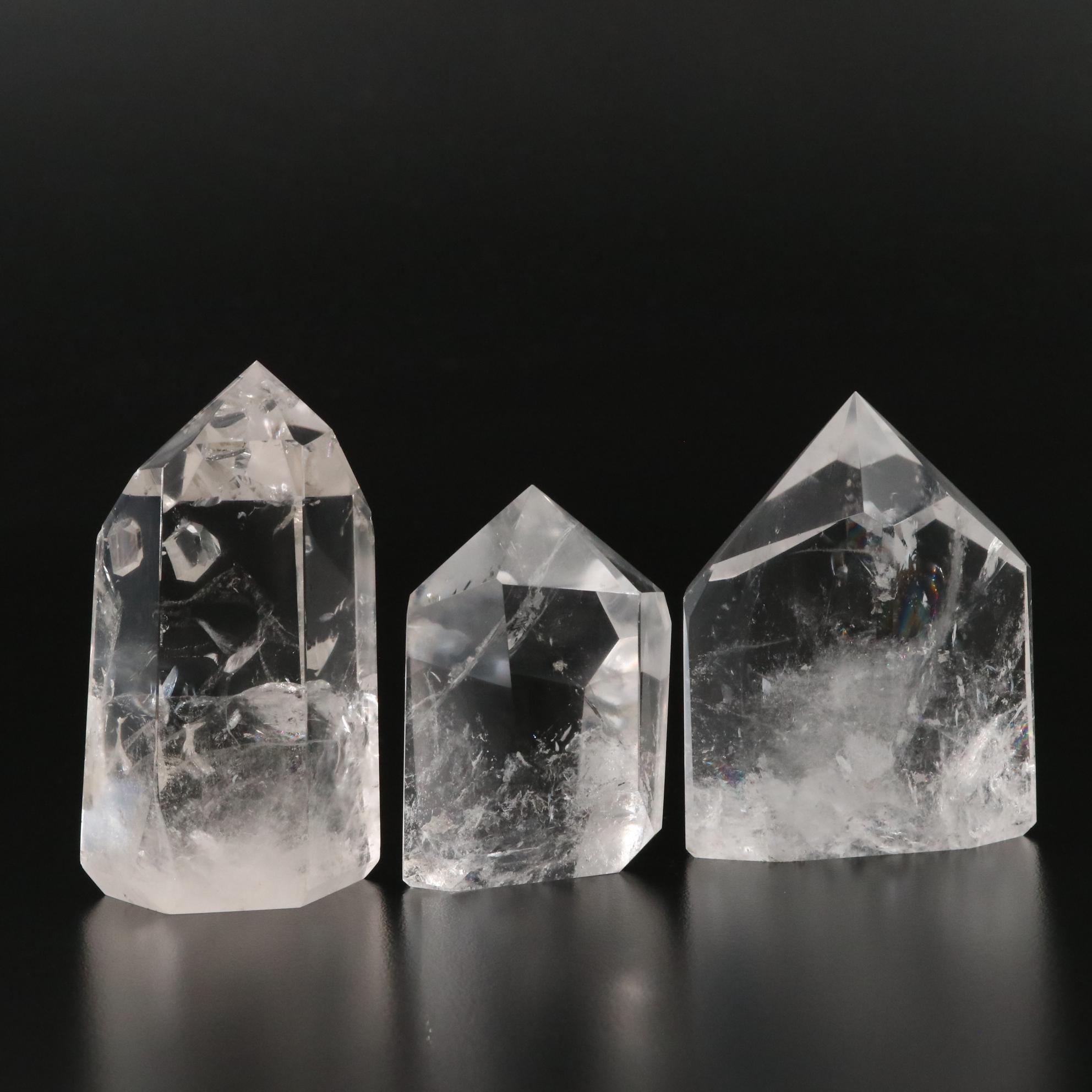Rock Crystal Quartz Specimens