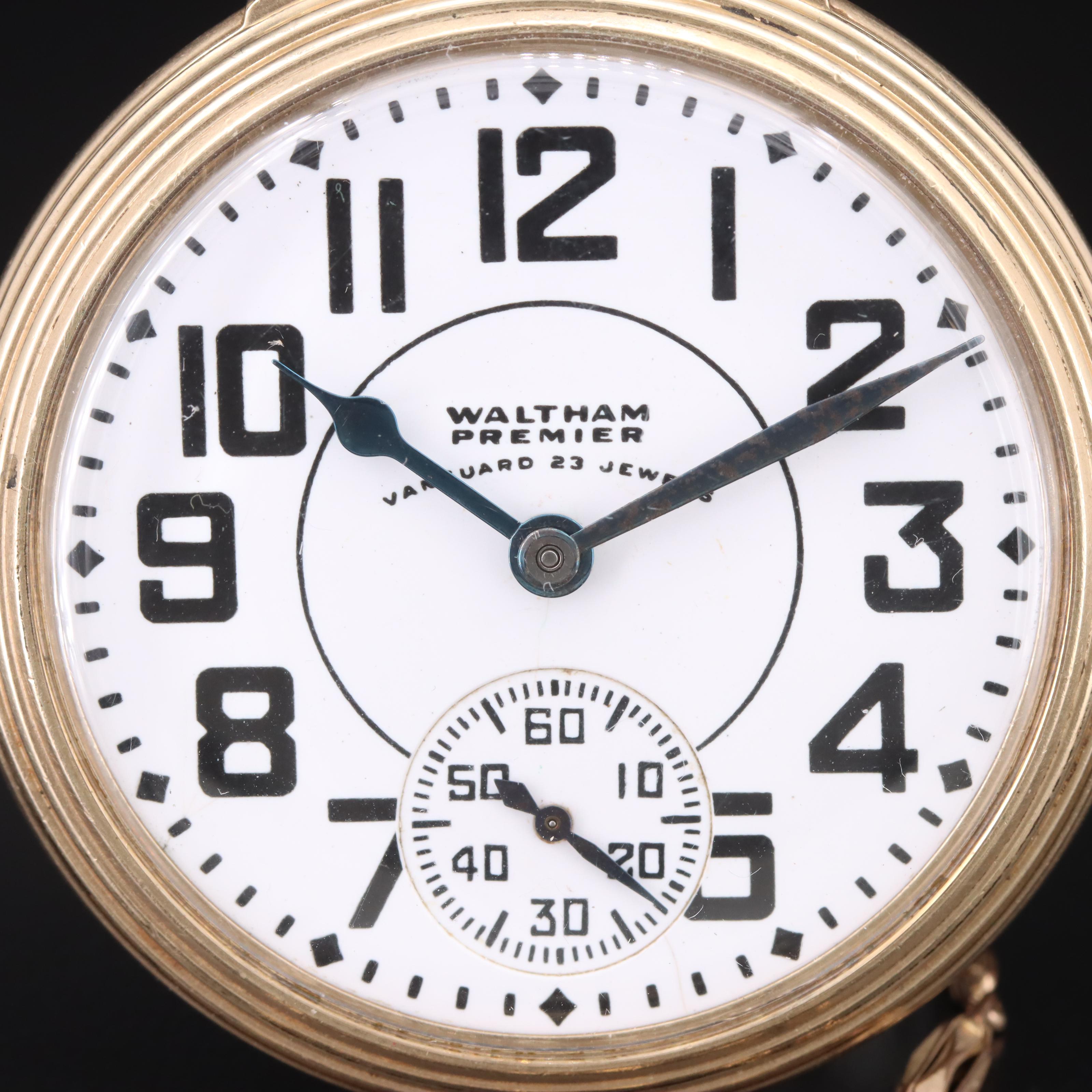 1948 Waltham Premier Railroad Grade Pocket Watch
