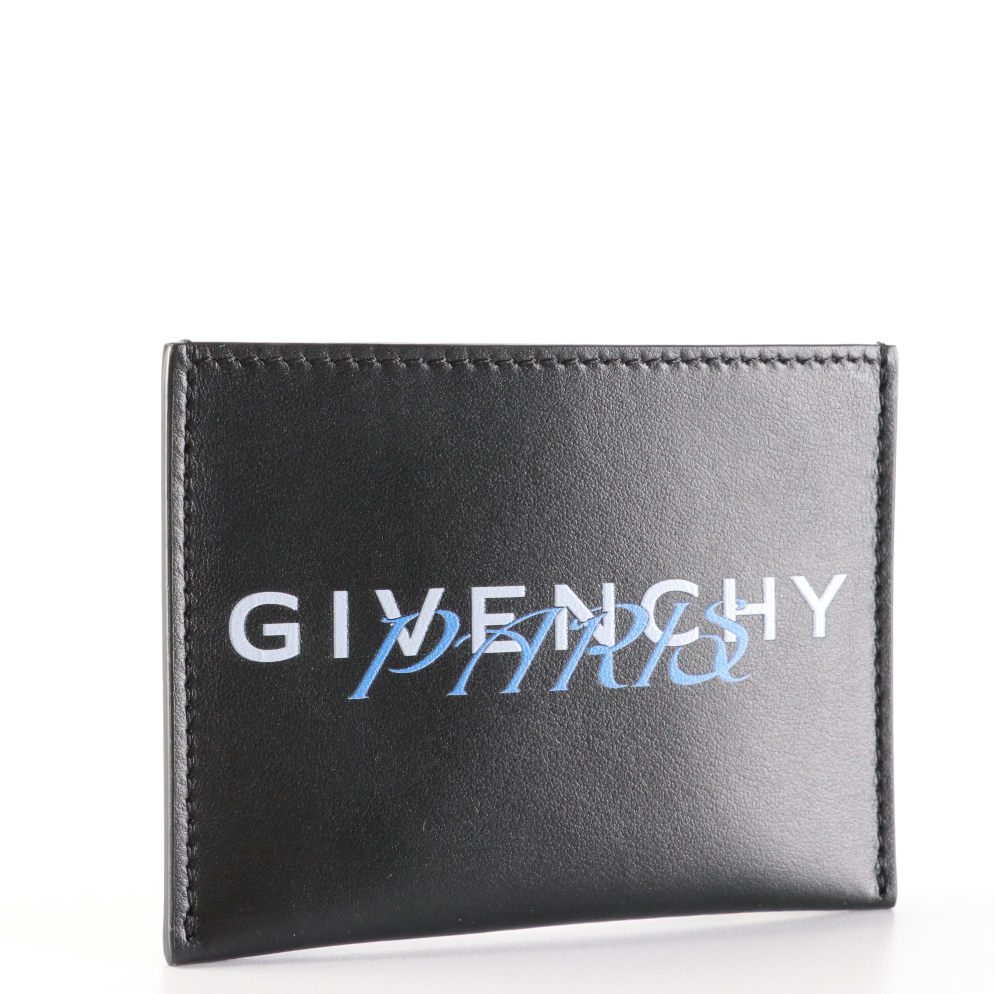 Givenchy Card Holder in Black Calf Leather with Box