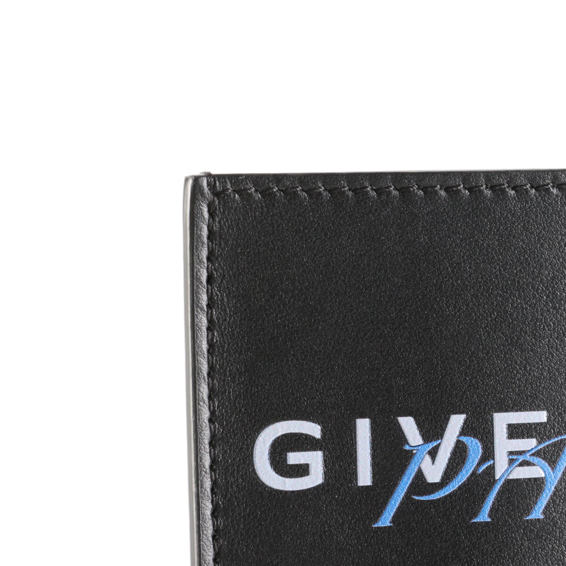 Givenchy Card Holder in Black Calf Leather with Box