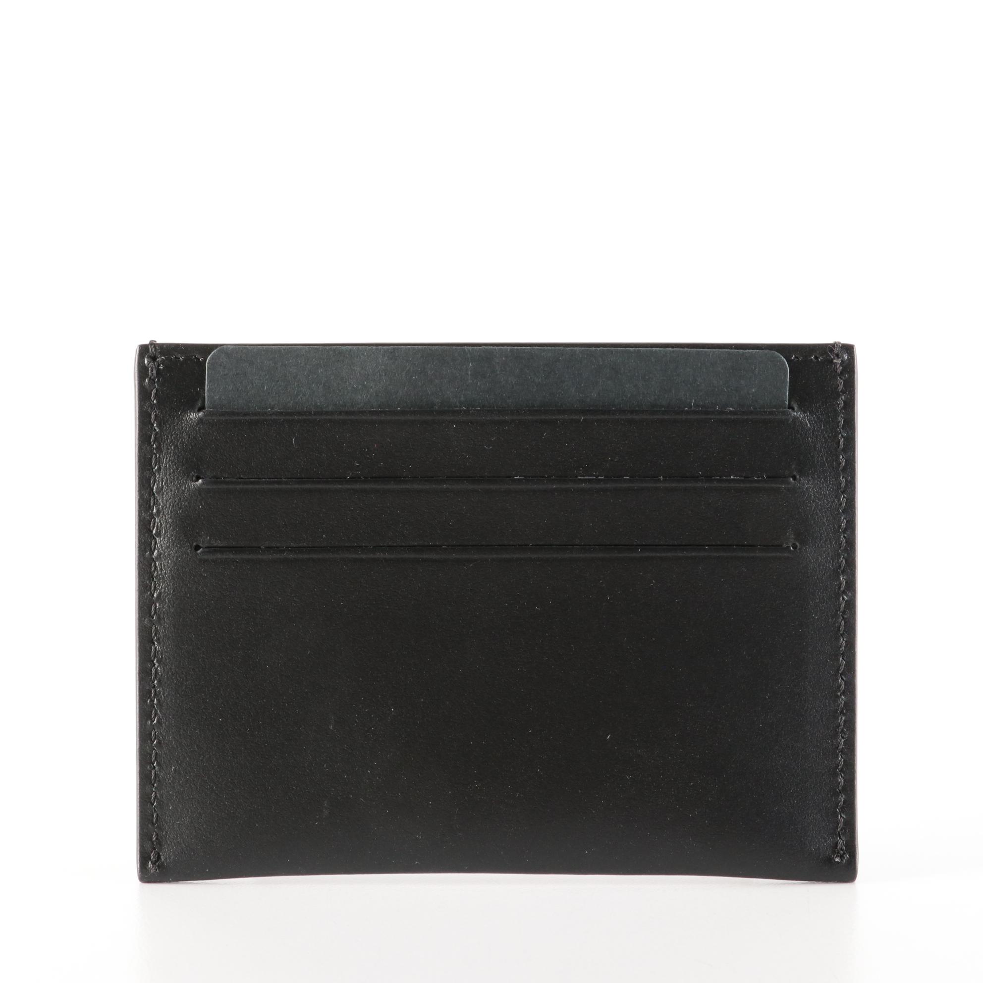 Givenchy Card Holder in Black Calf Leather with Box