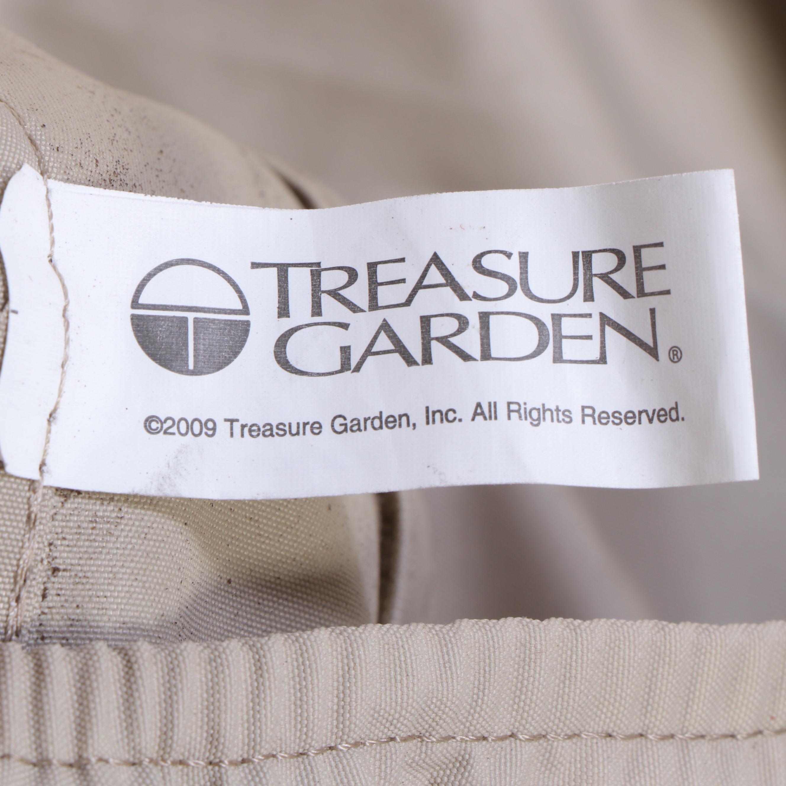 Treasure Garden Resin Wicker Patio Chairs, Loveseat, and Coffee Table