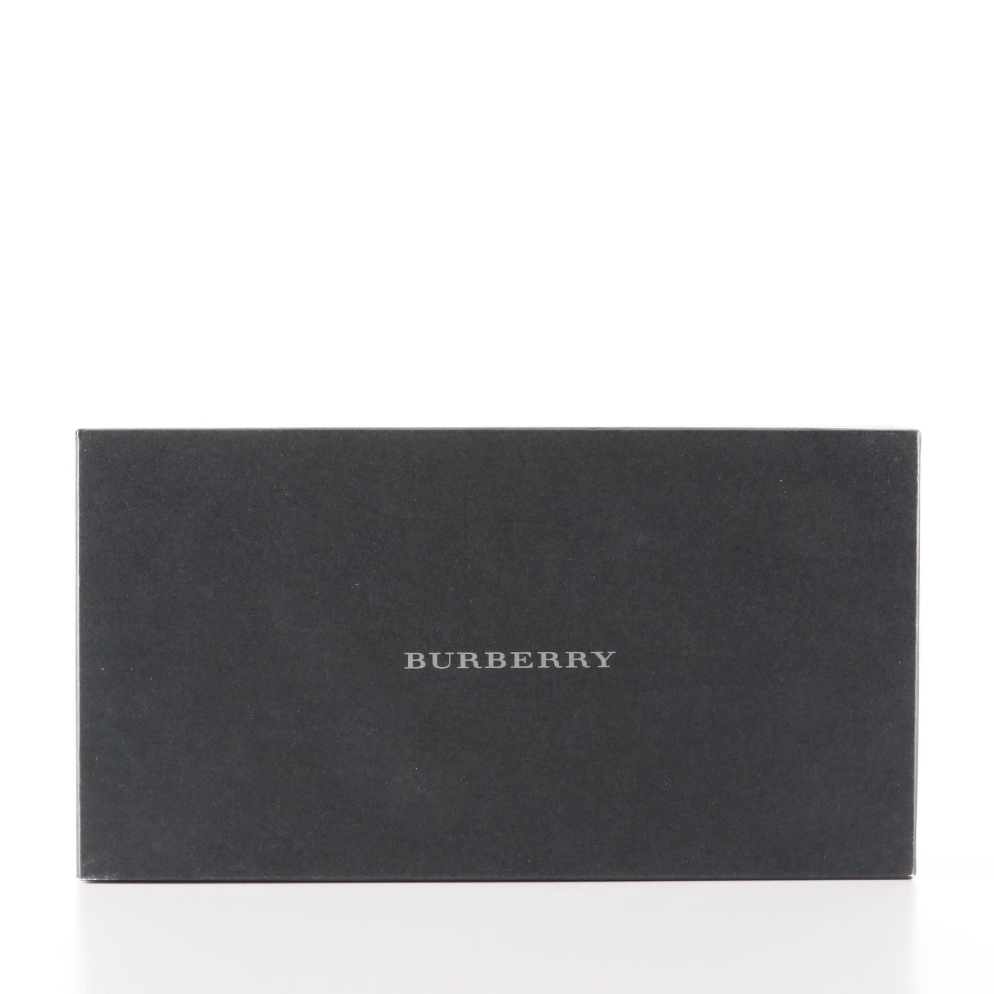 Burberry Long Wallet in Black Saffiano Leather with Box