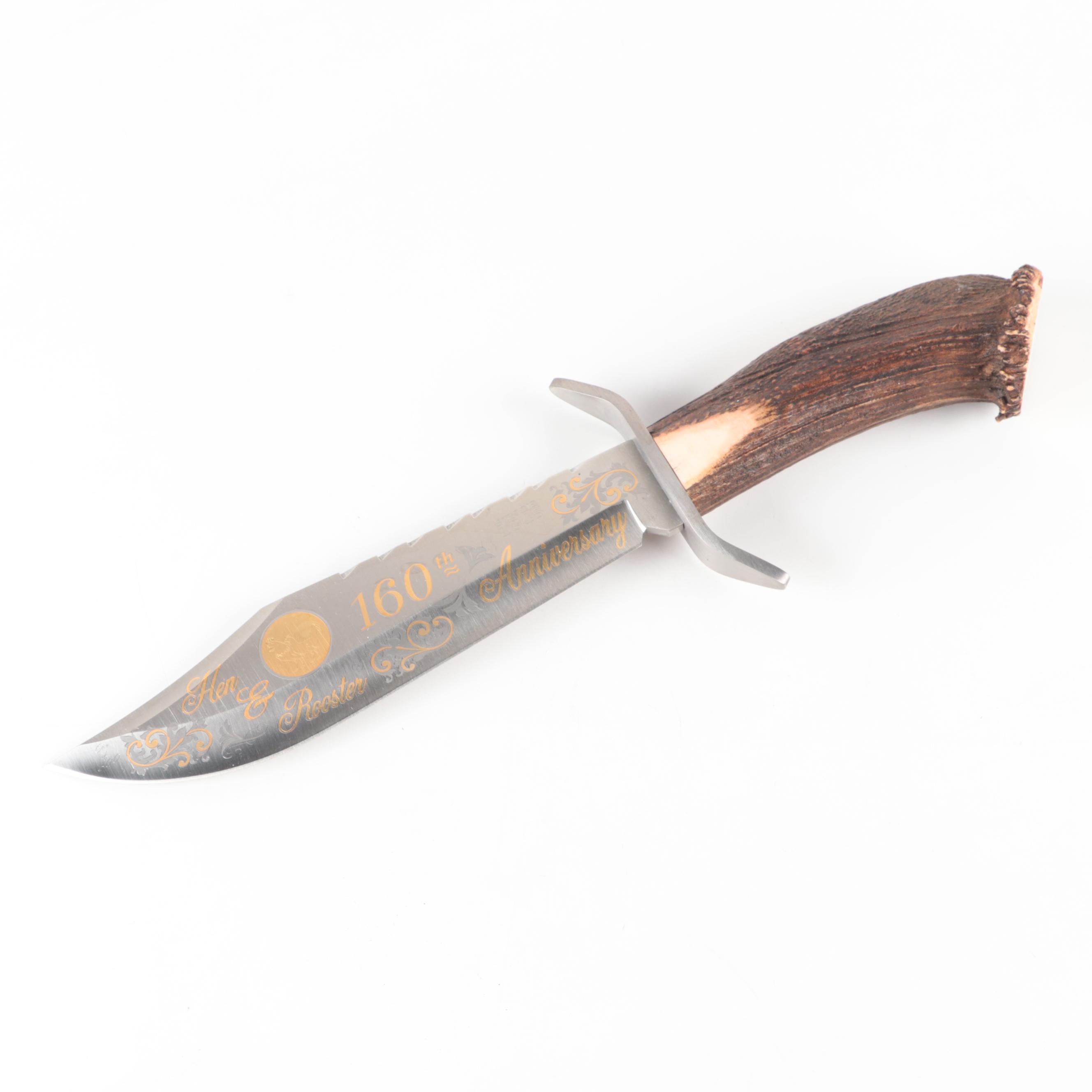 Hen & Rooster Limited Edition 160th Anniversary Bowie Knife with Scabbard