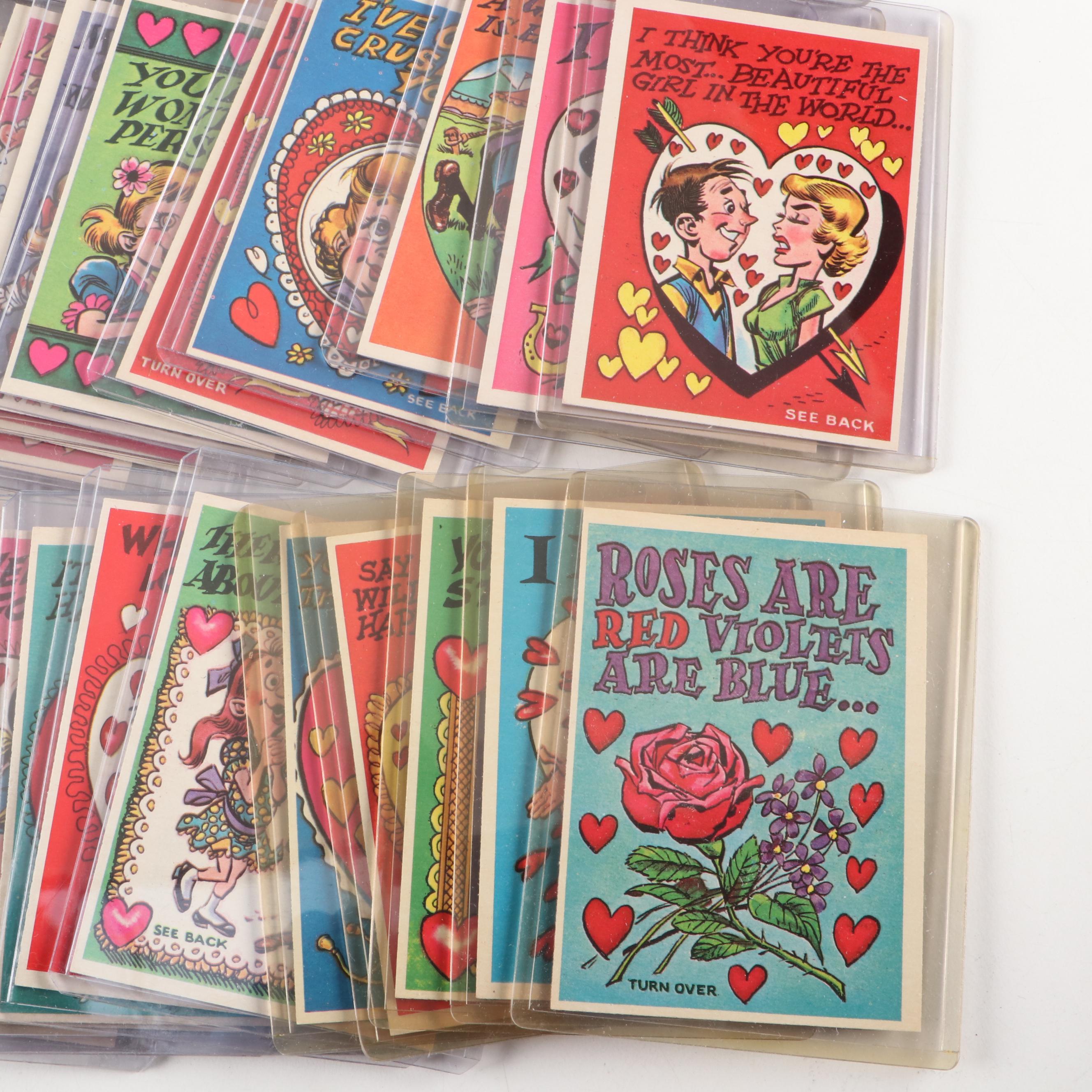1959 Topps Funny Valentines Cards Complete Set