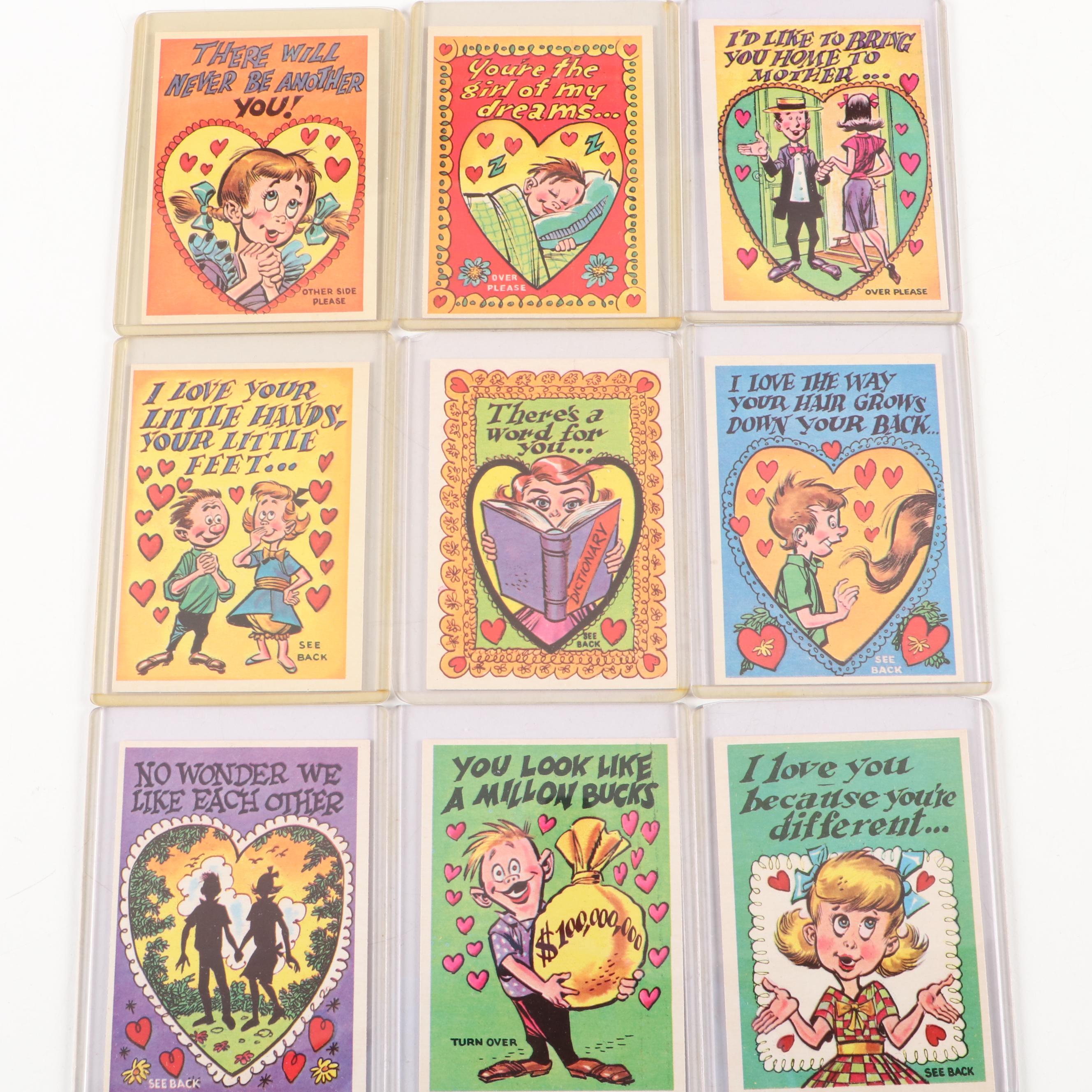 1959 Topps Funny Valentines Cards Complete Set