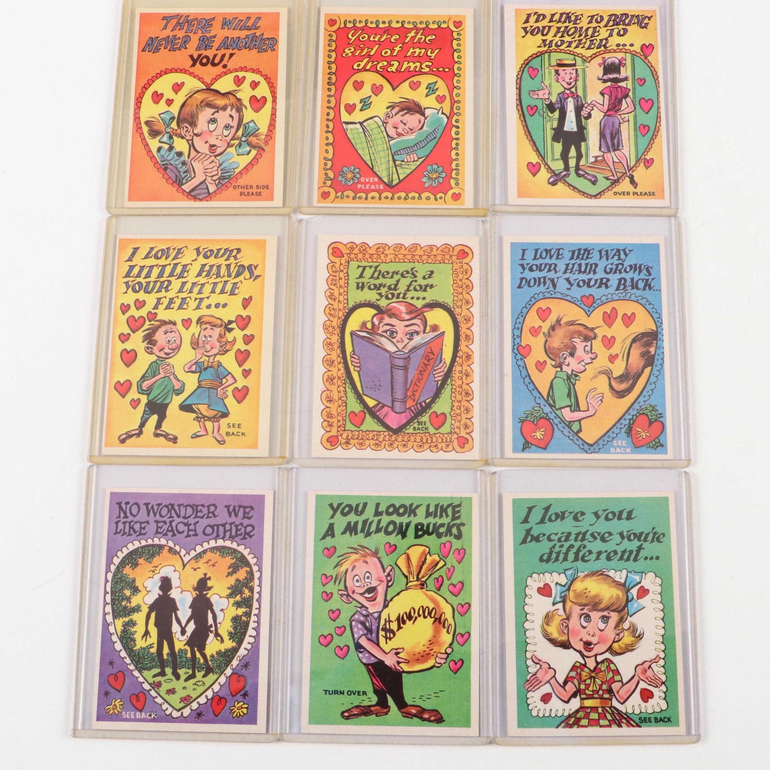 1959 Topps Funny Valentines Cards Complete Set