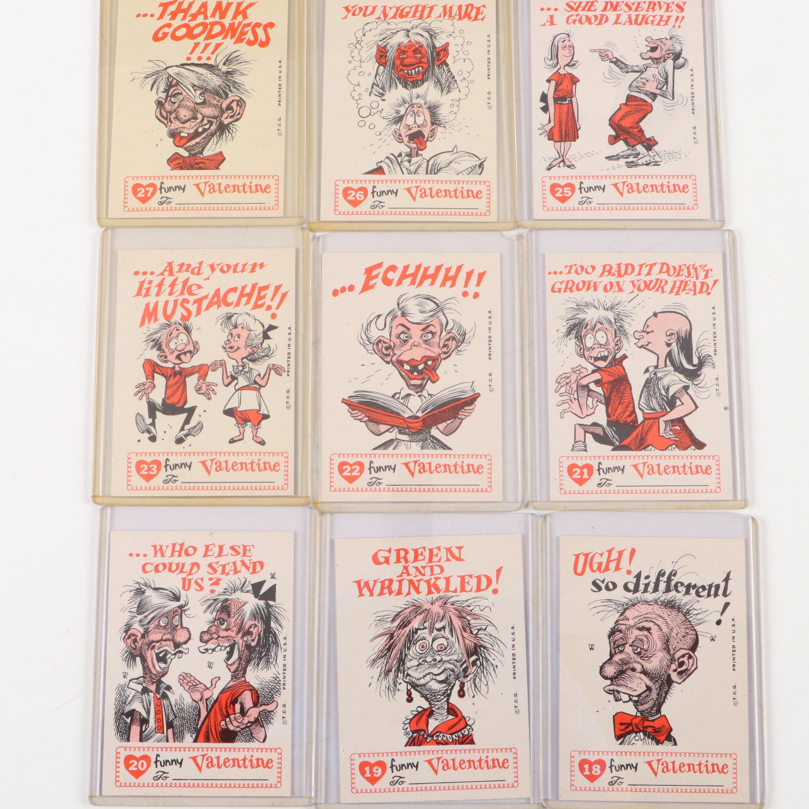 1959 Topps Funny Valentines Cards Complete Set