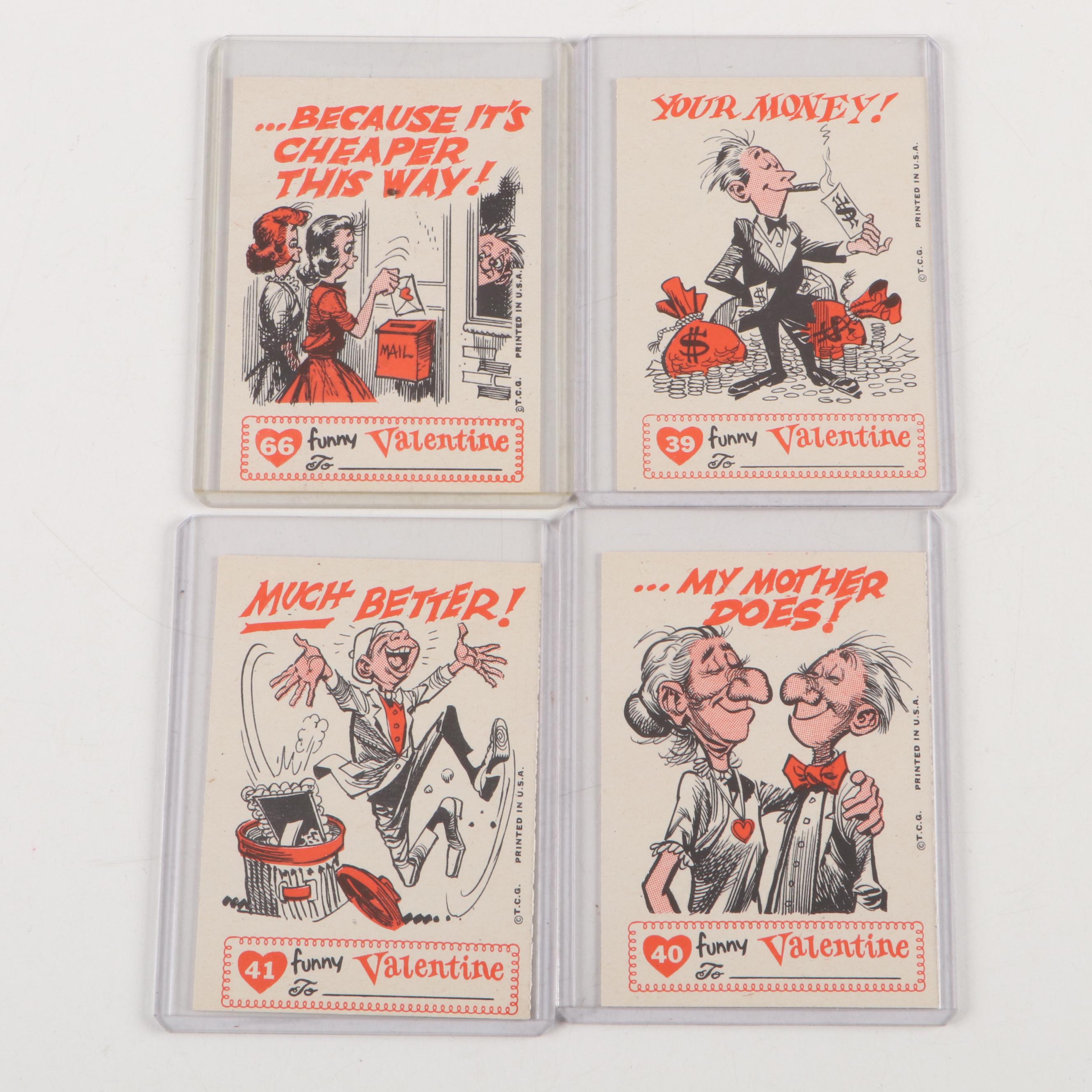 1959 Topps Funny Valentines Cards Complete Set