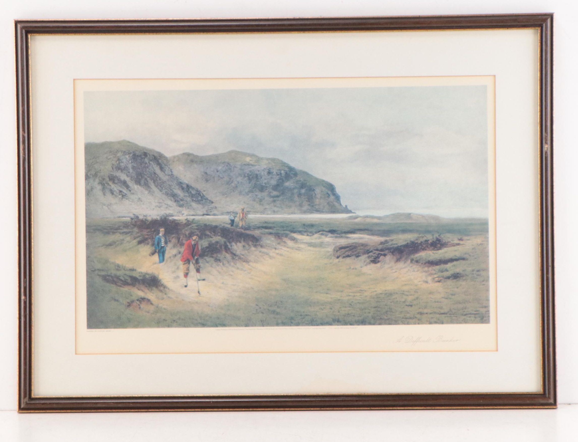 Golf Scene Offset Lithographs After Douglas Adams Including "The Putting Green"