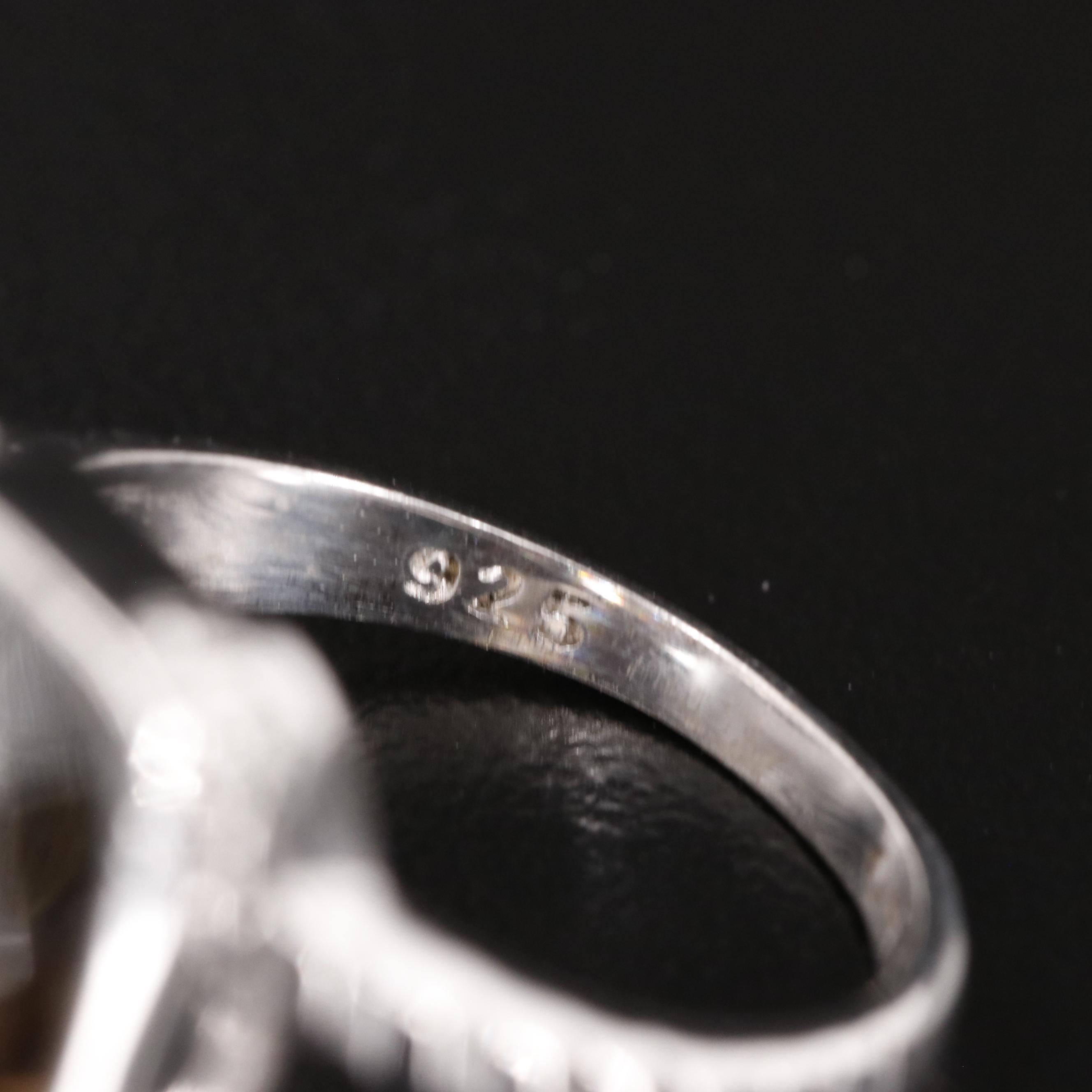 Sterling Smoky Quartz Ring